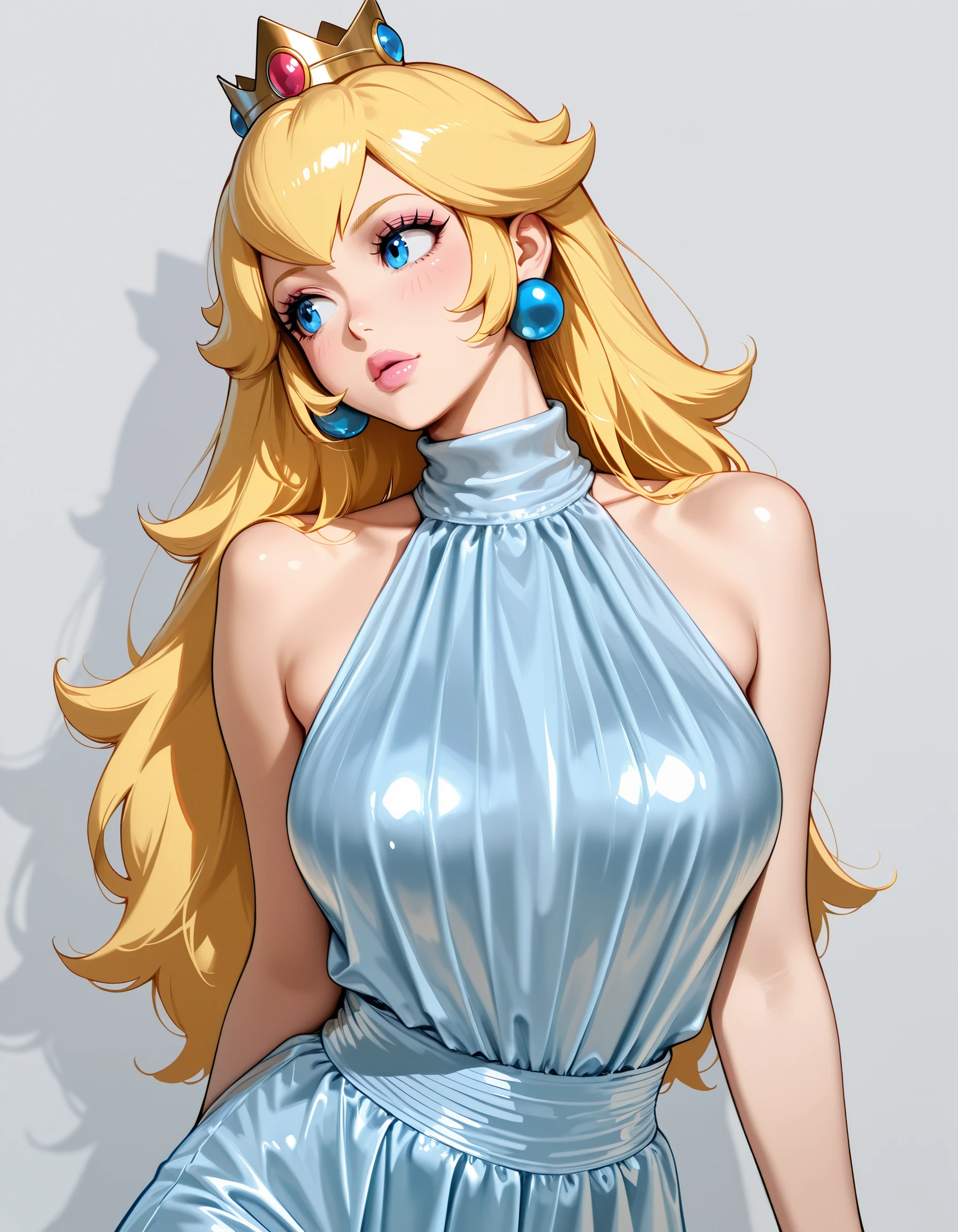 Dulzura High Collar Backless Dress illust