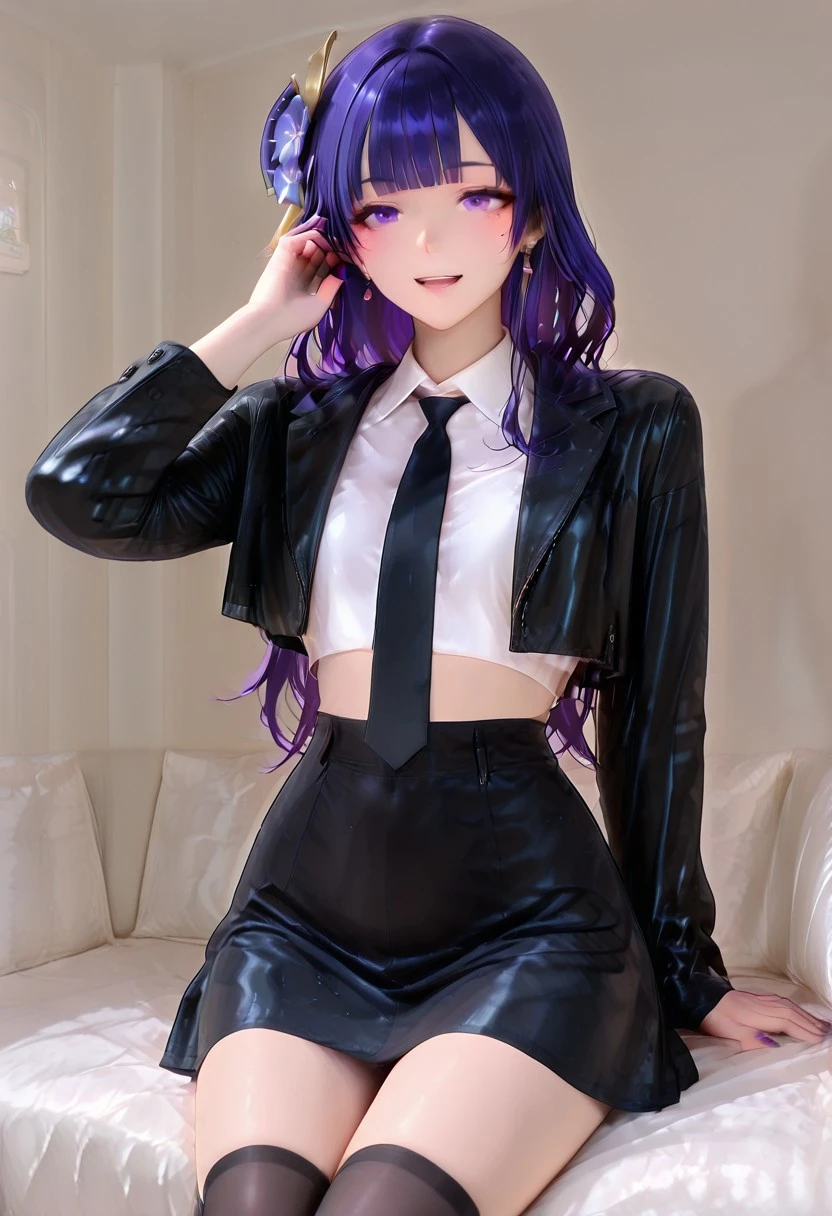 black jacket and skirt V1