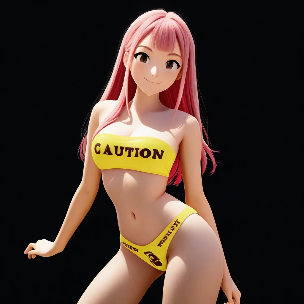 Yellow Bikini Caution V1