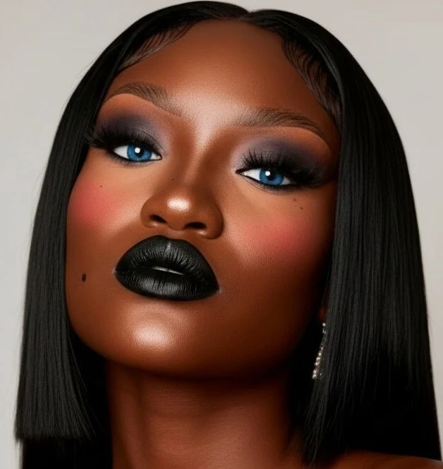 African American Woman with Blue Eyes - 1 V1