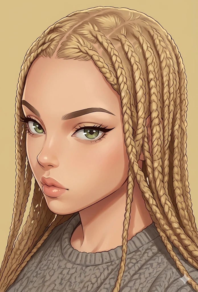 anime braids V1