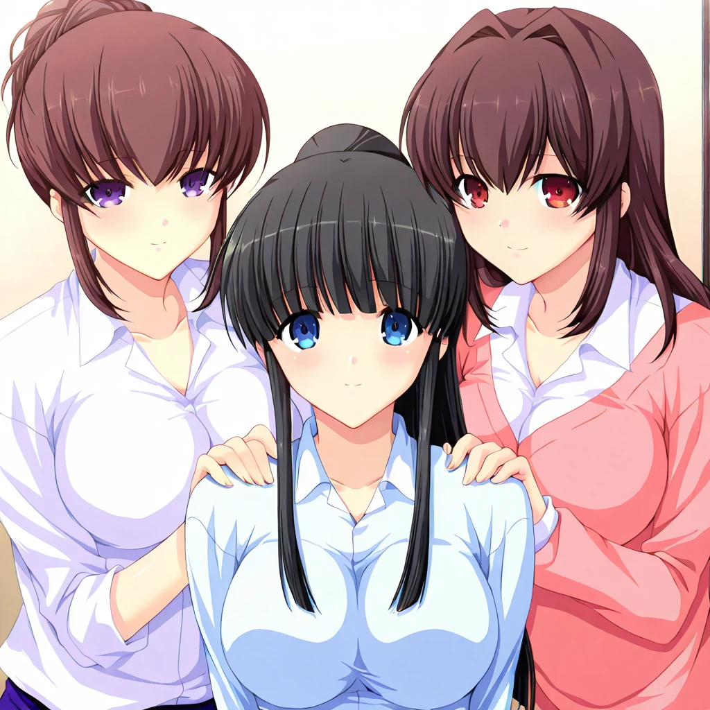 Katsuragi Sayaka, Katsuragi Yuki, Katsuragi Shouko | Jitaku Keibiin 自宅警備員 | Game Style v1.0