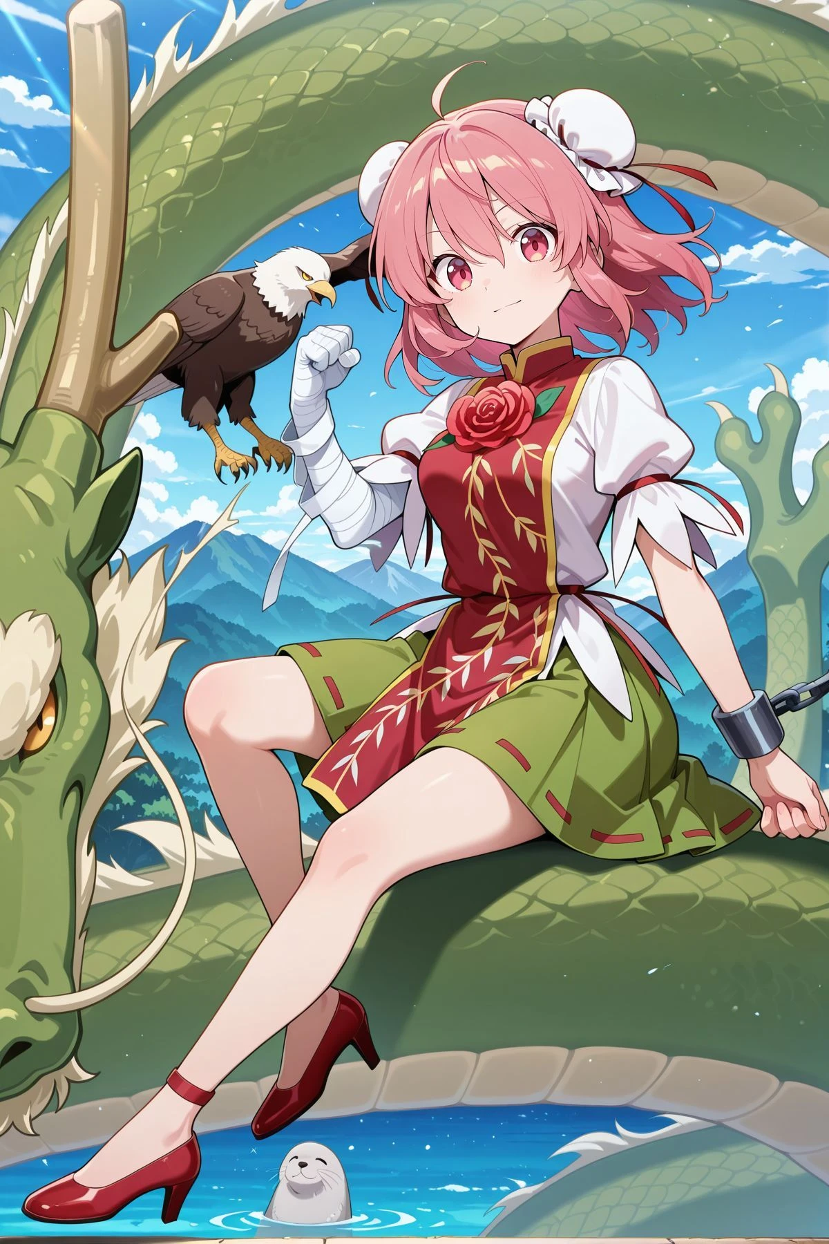 Kasen Ibaraki (Touhou Project) & Douji Ibaraki - 茨木華扇 (東方)