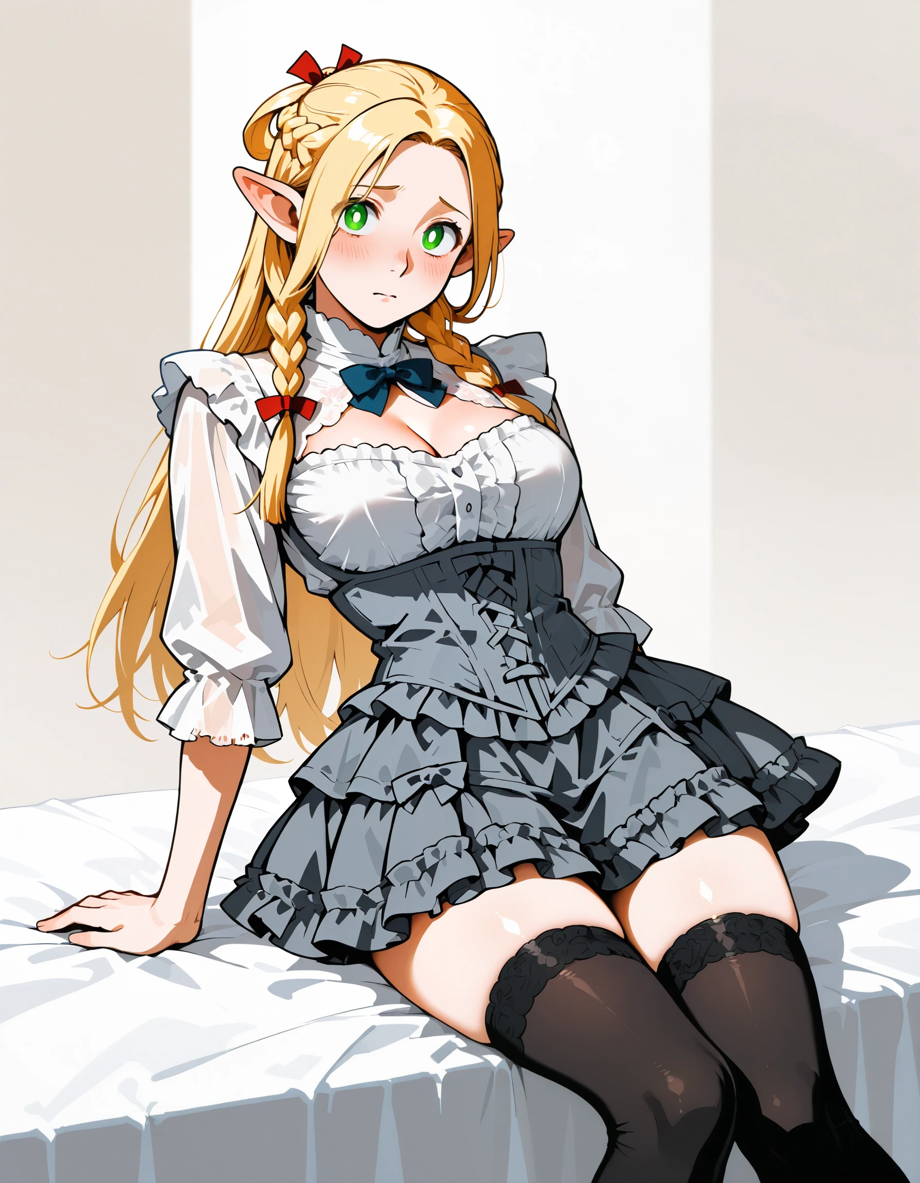 Y2K Cute Frilled High-Waisted Skirt & Shirt