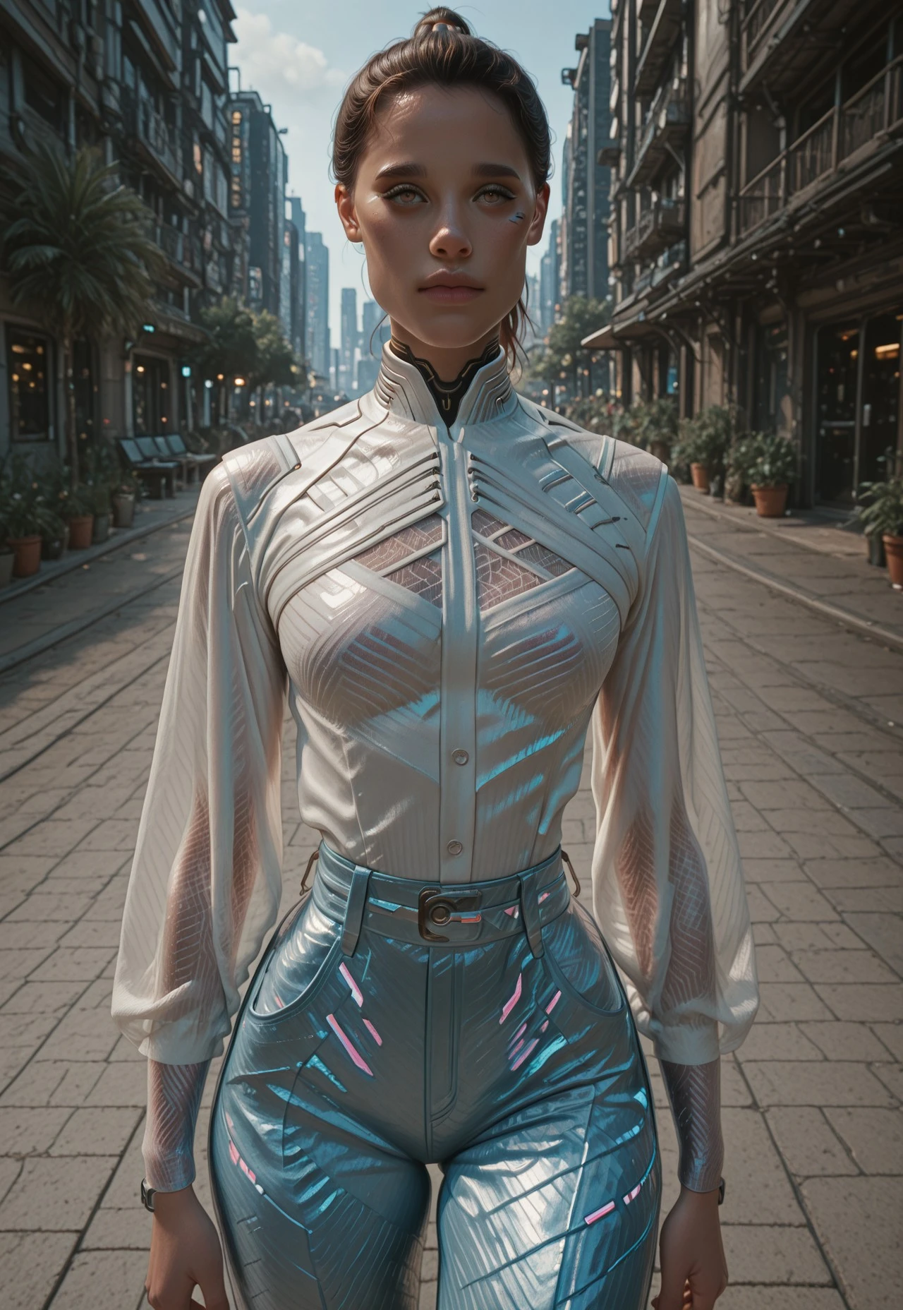Sheer Holographic Cyberpunk Clothing V1