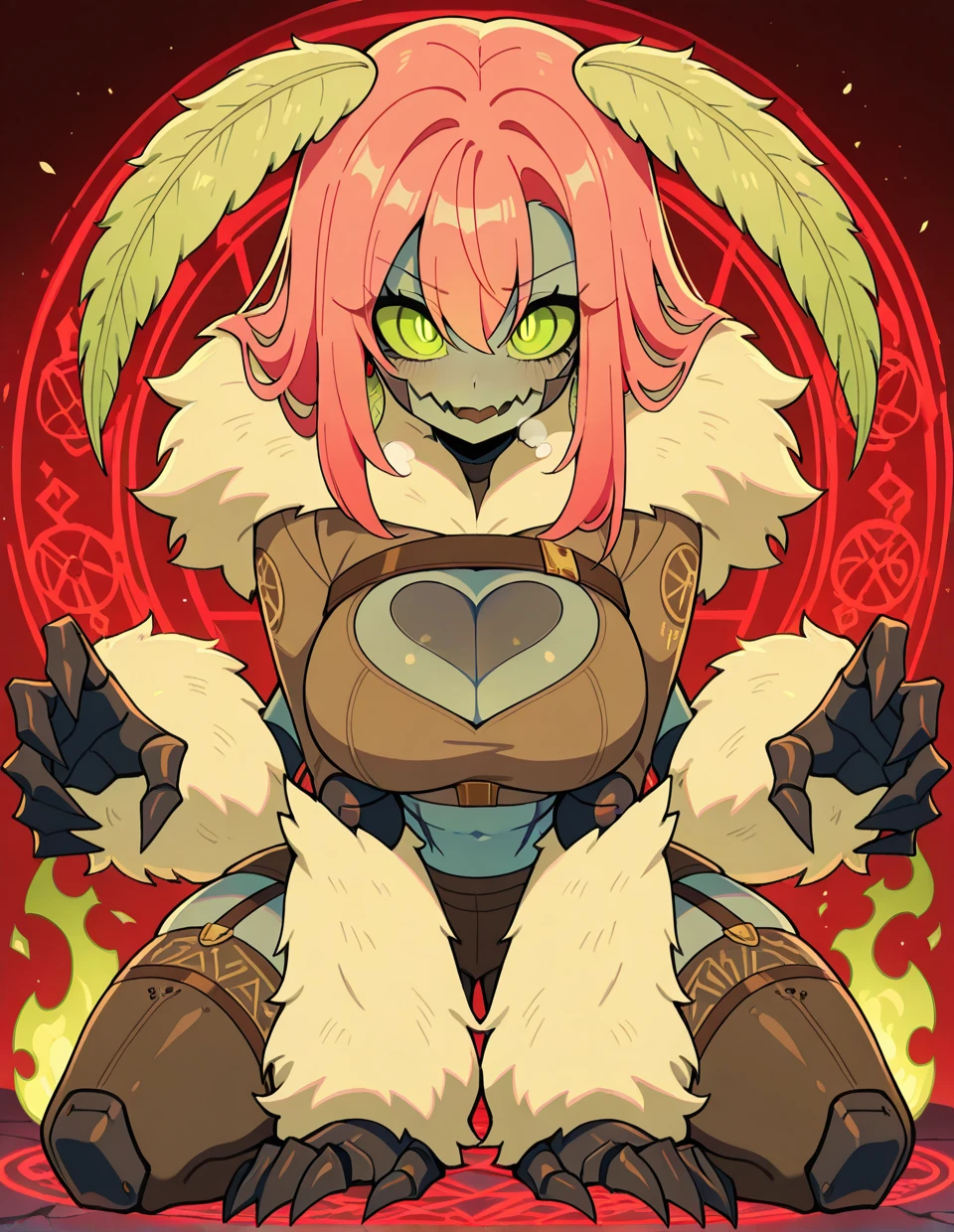 Moth Monster Girl illustrious - OtakuStorm_Ai