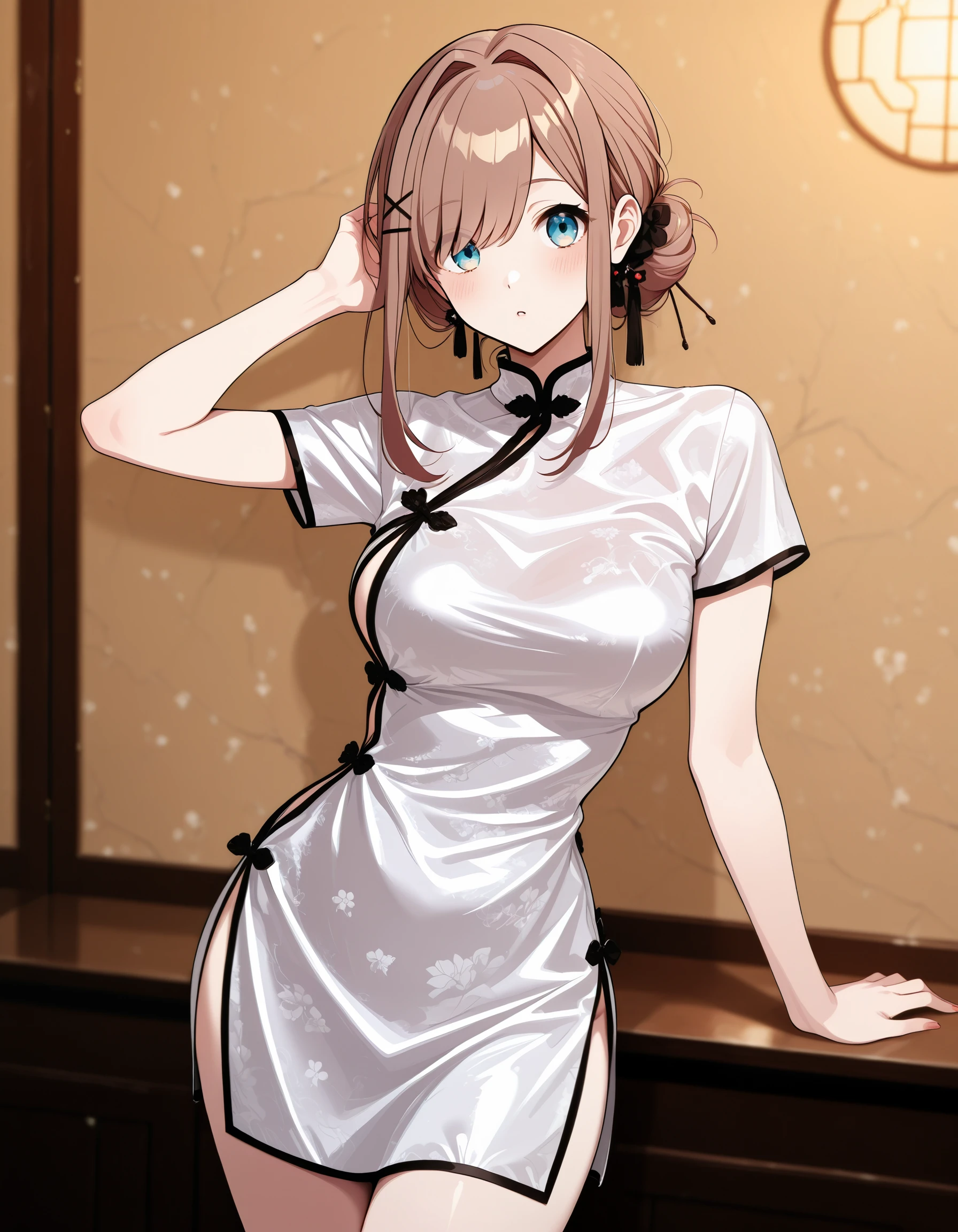Cheongsam Lingerie Side Slit illust
