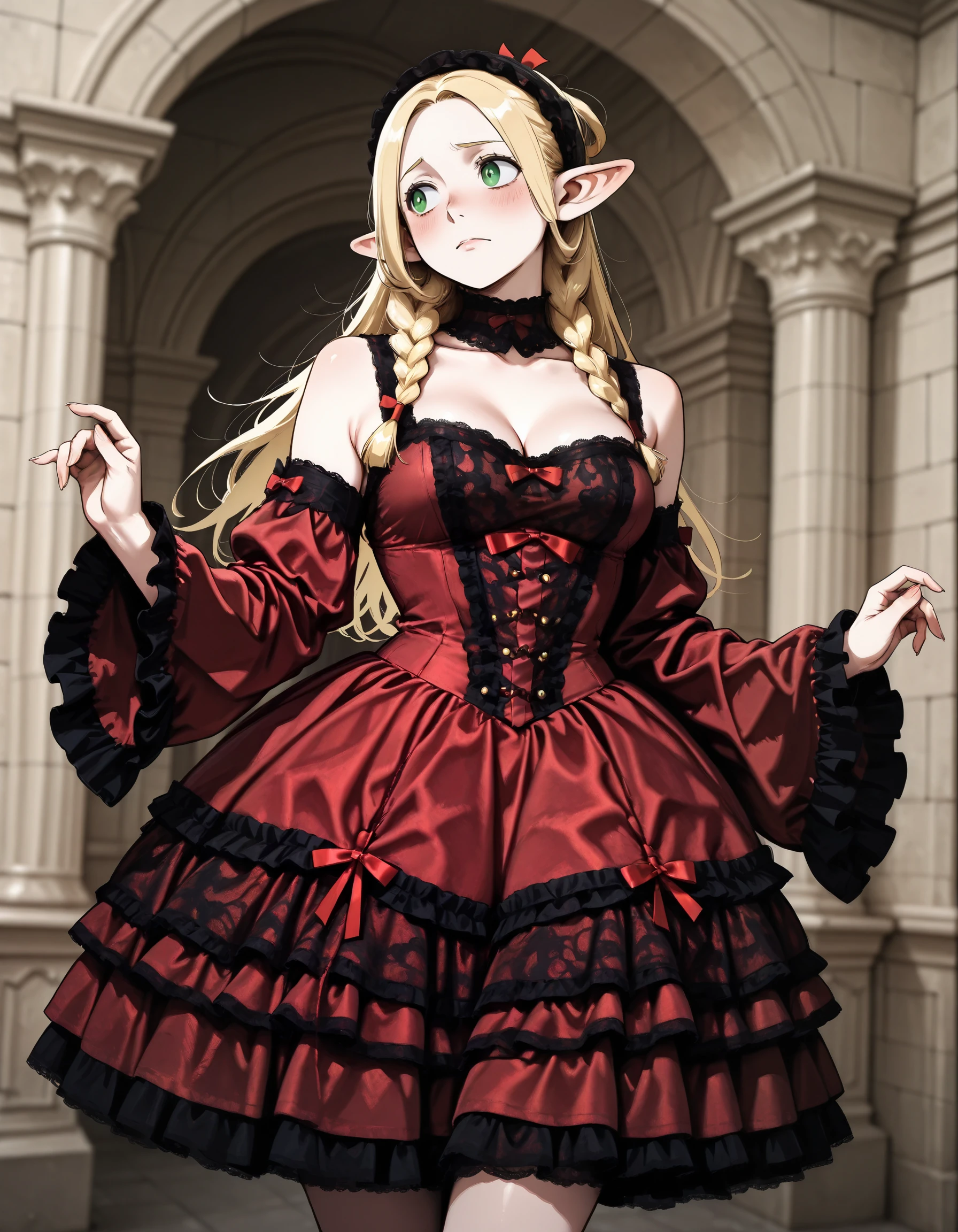 Gothic Frilled Layered Dress