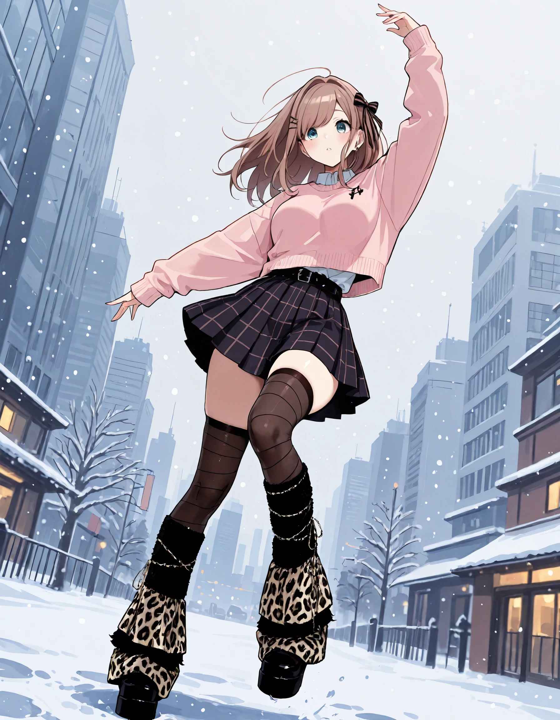 Y2K Harajuku Animal Print Leg Warmers illust