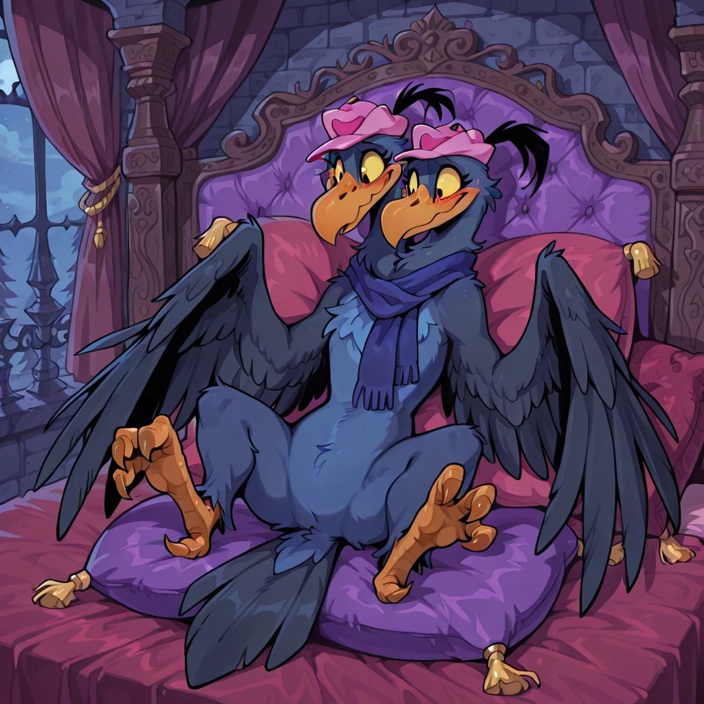 Agatha and Emily Vulture - Looney Tunes V1