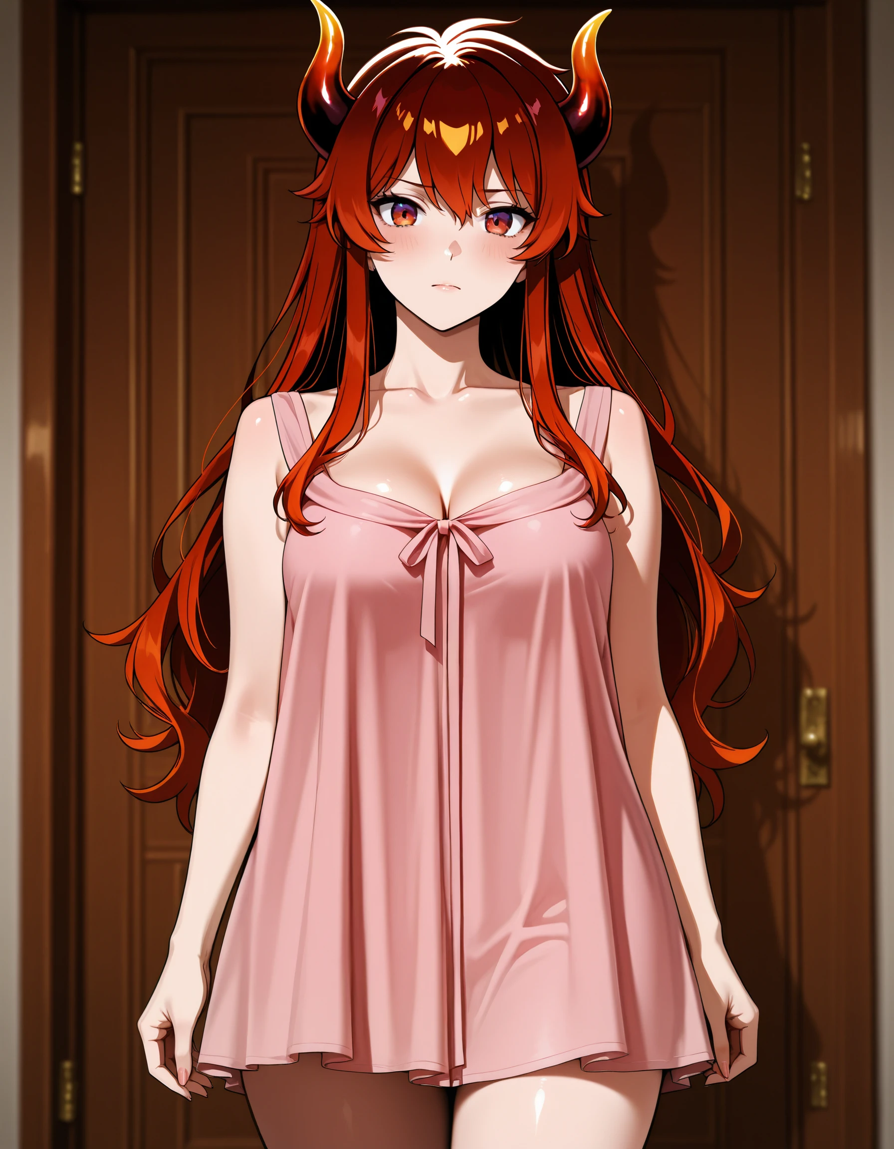 Retro Low Cut Mini Dress illust