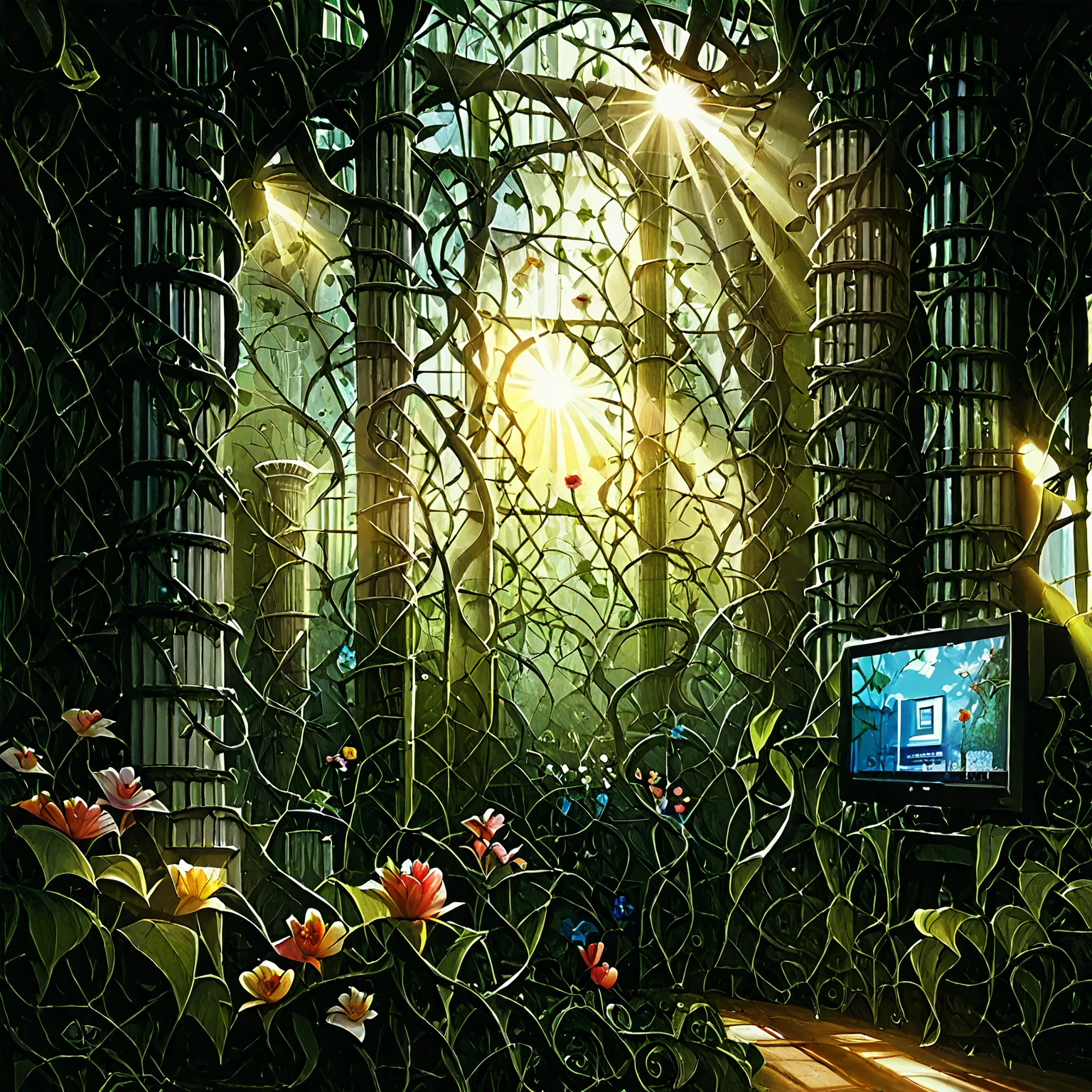 🔥🌿 Vine Overlord Greenhouse LoRA (Pony)🌿🔥 v1.0