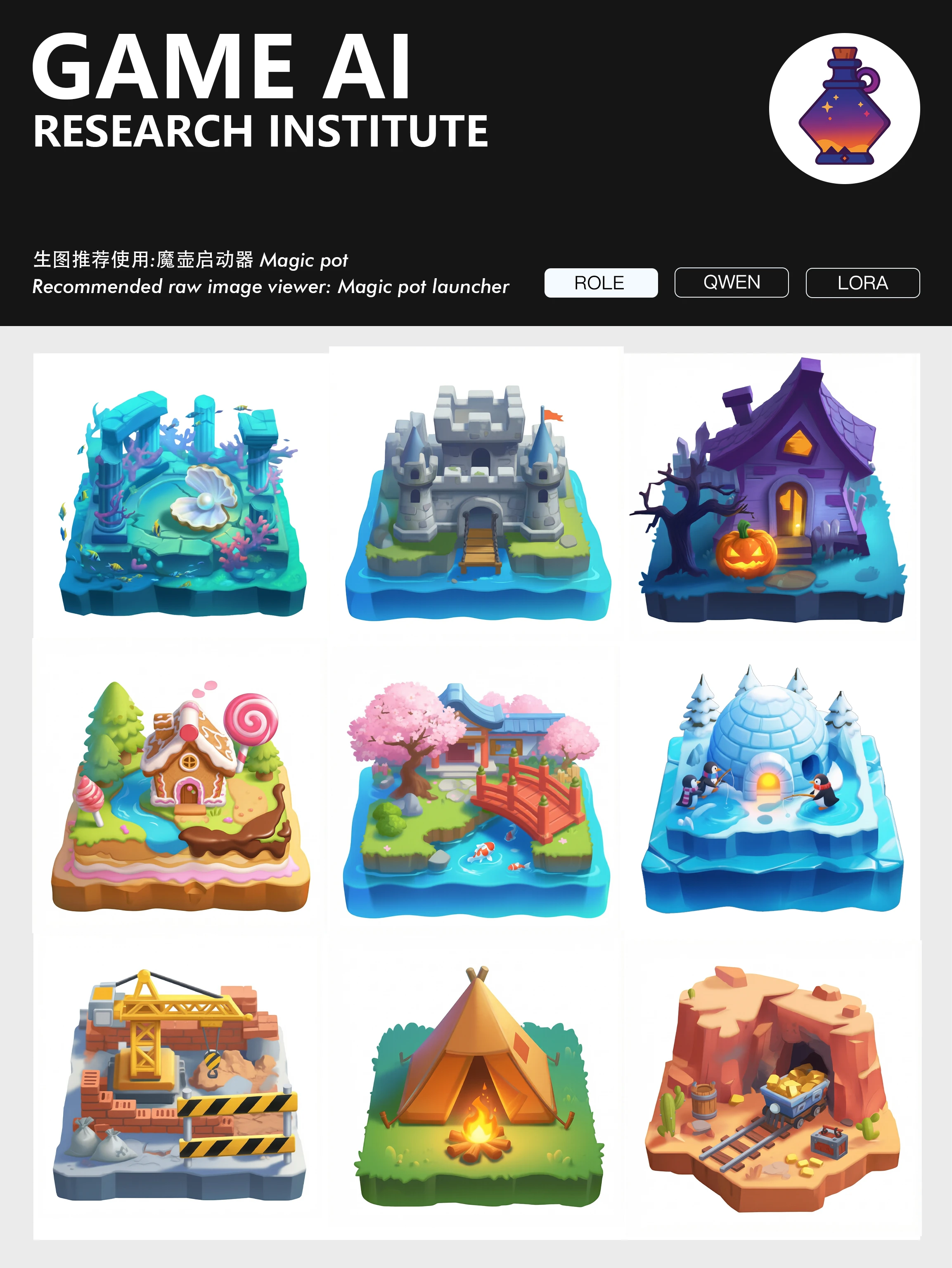 等距离卡通游戏浮岛 v1.0