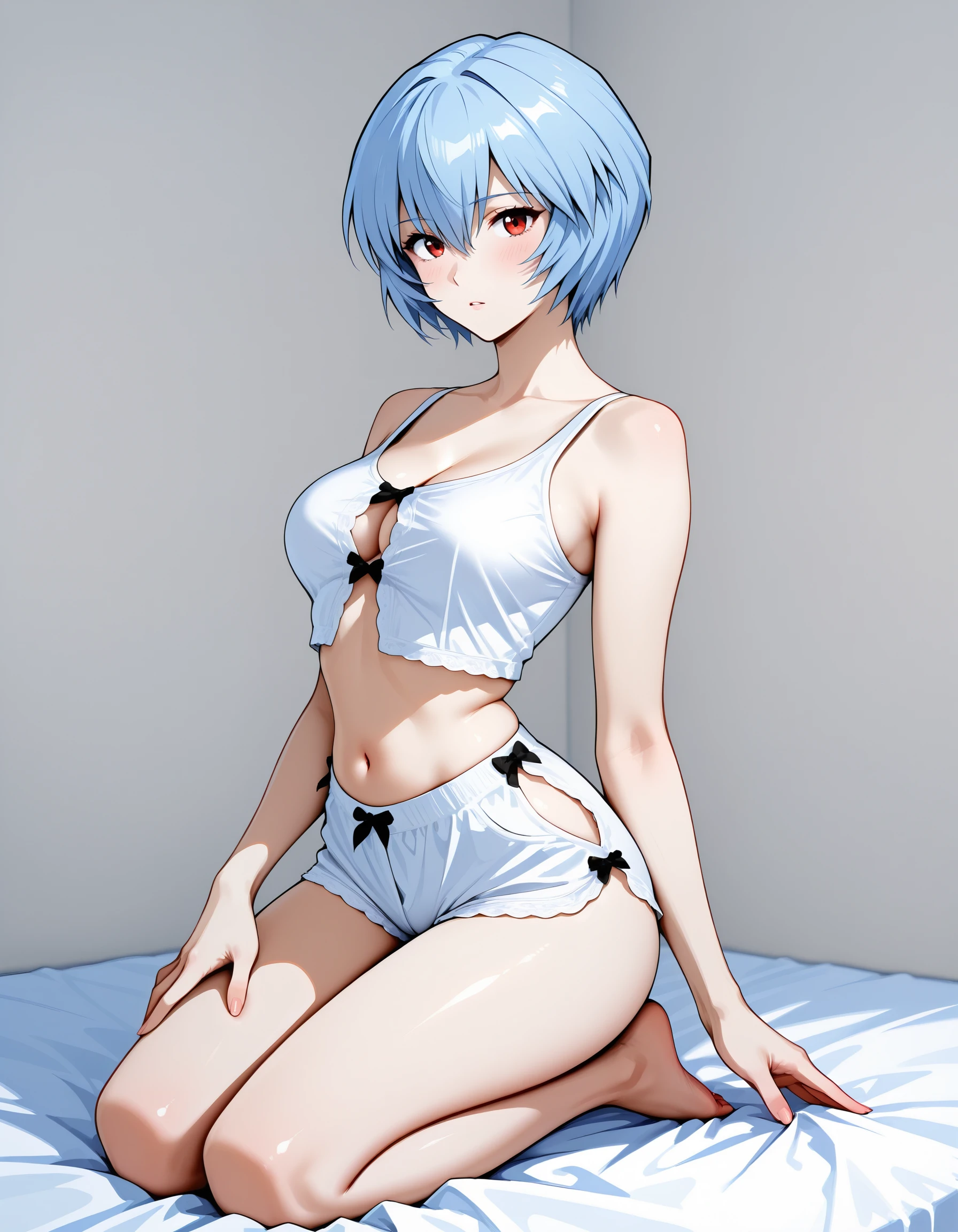 White  & Crop Top illust