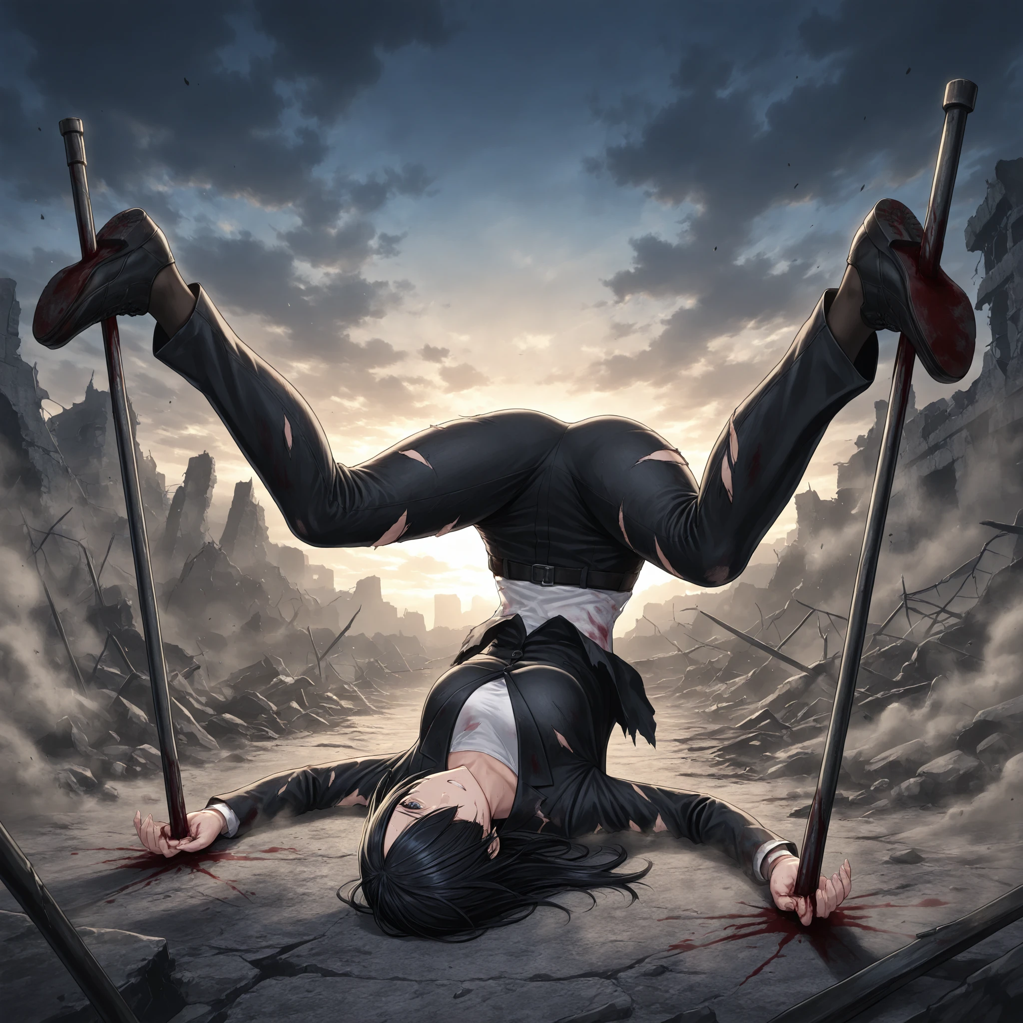 nailed to the ground V1