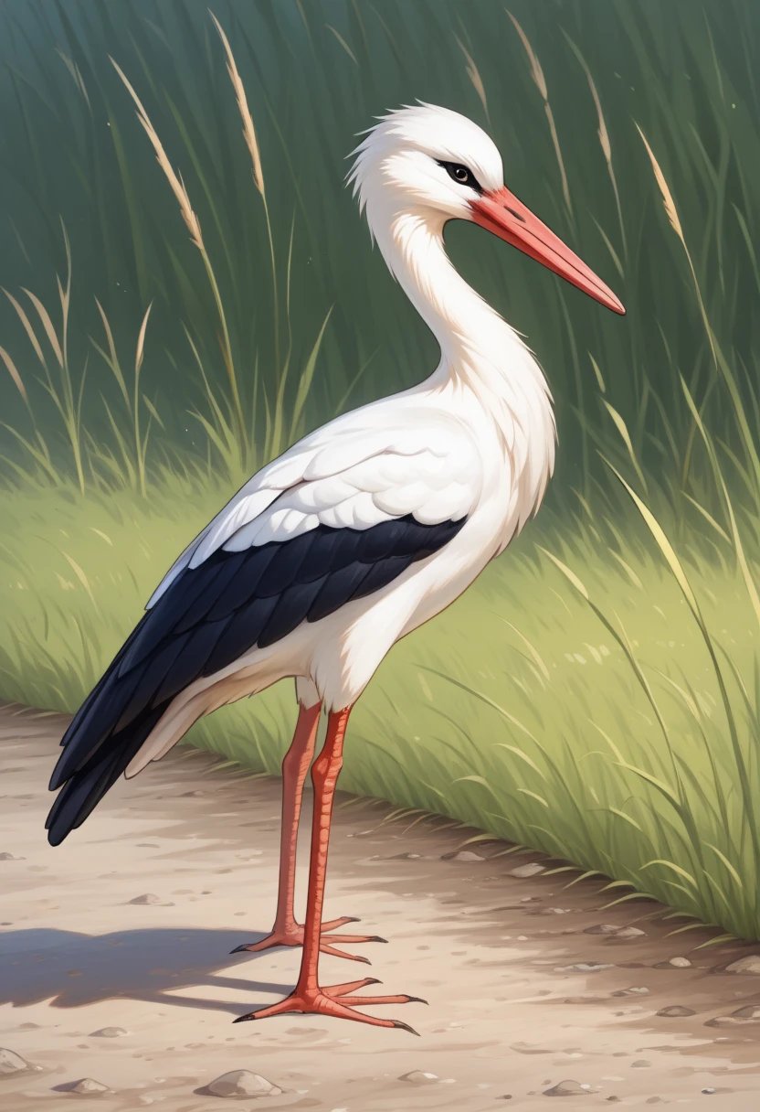 White Stork (Bird) - Ciconia ciconia Illustrious