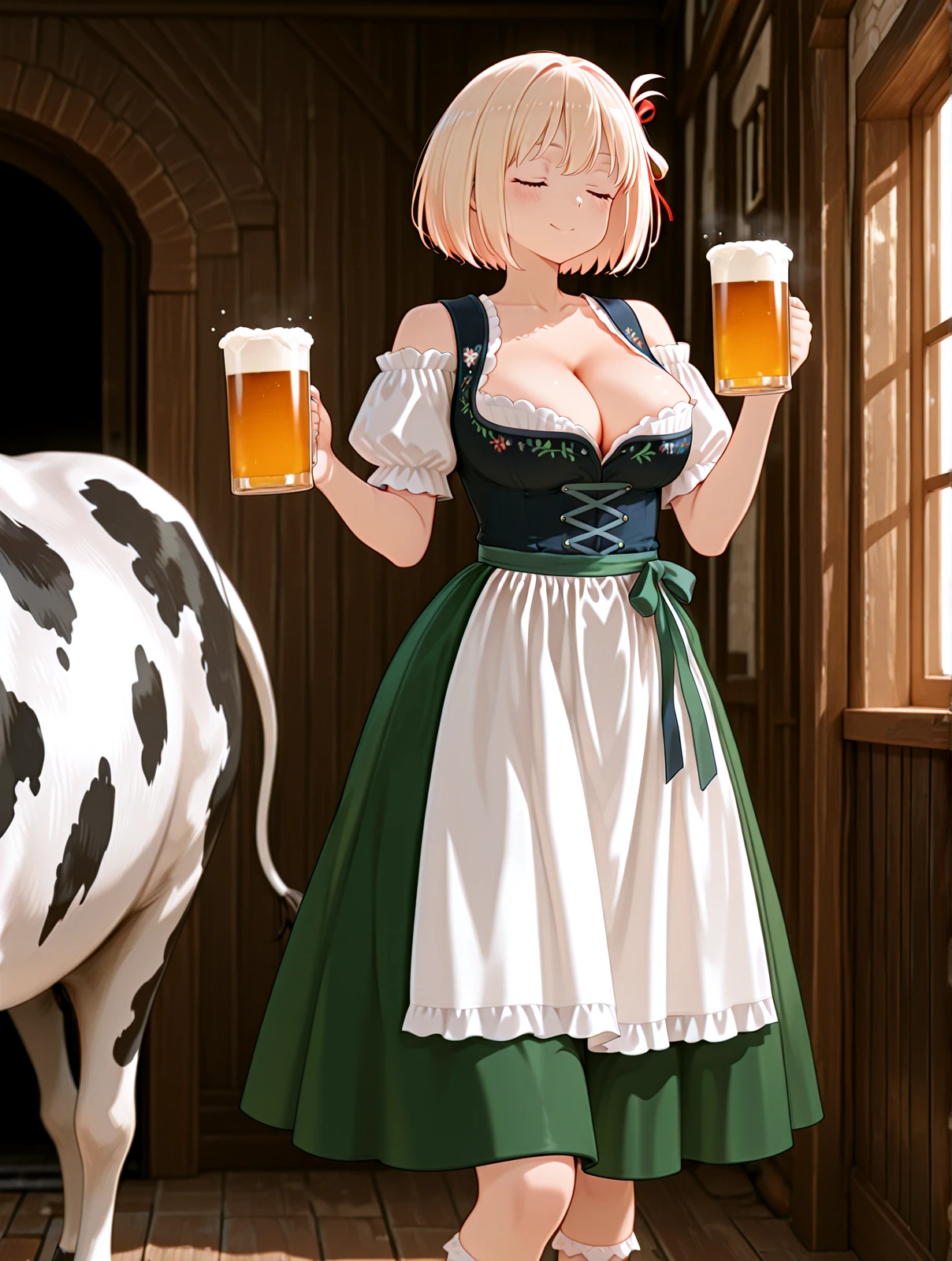 German Folk Dirndl ”Bold Tribute” - ドイツの民族衣装ディアンドル（大胆なトリビュート） V1