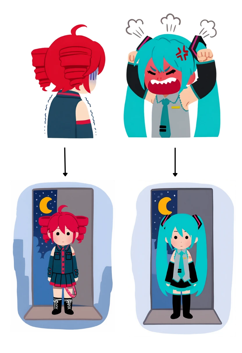 The 2 Sides of Modern Office Life |ChenkinNoob-XL-V0.2| ChenkinNoob-XL-V0.2