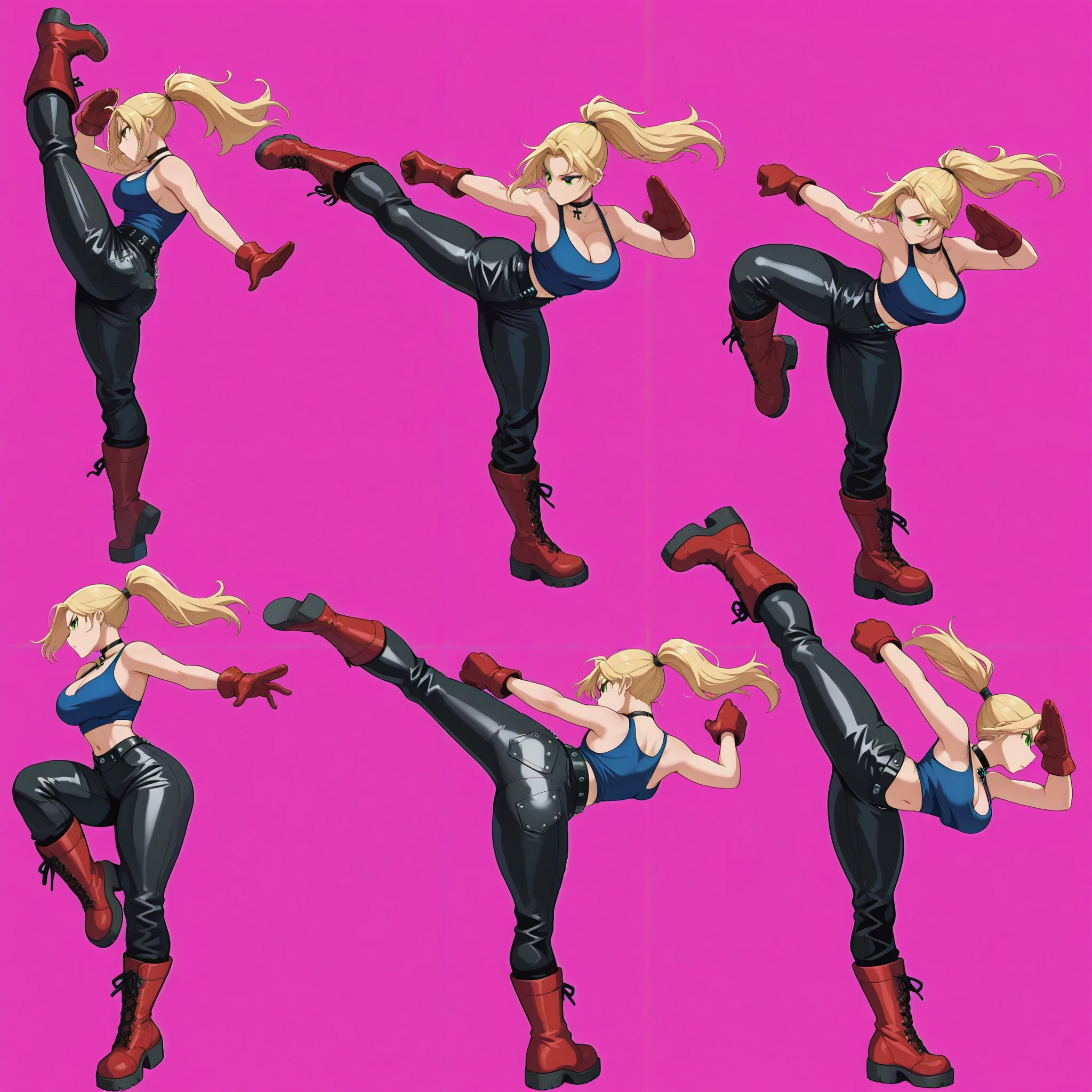 Fighting Sprites Kicking Only Sprite Sheet
