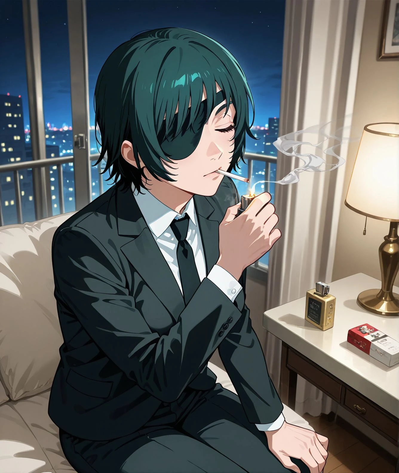 タバコ /  cigarette ( while smoking) V1