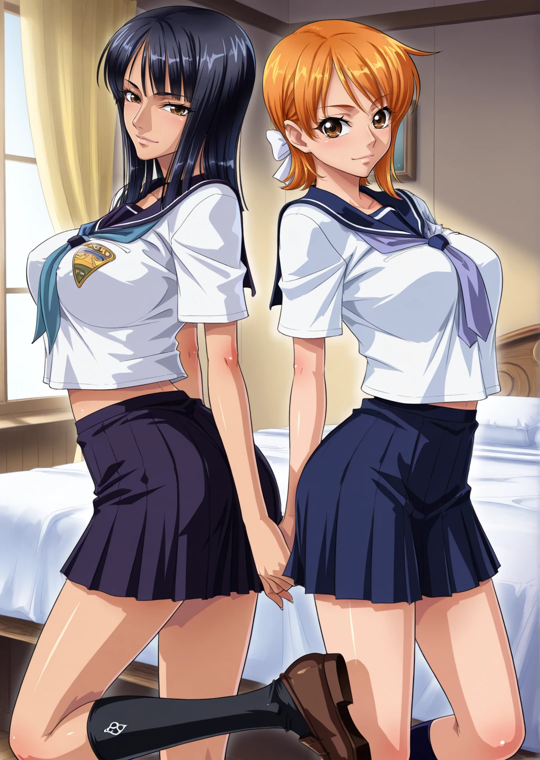Nami x Nico Robin (One Piece) Kagami Hirotaka Style v1.0