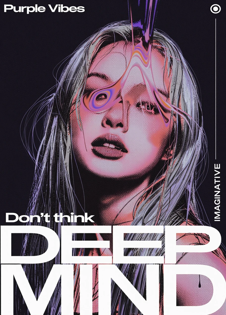 Purple Graphics || Poster lora v1.0 ZIT