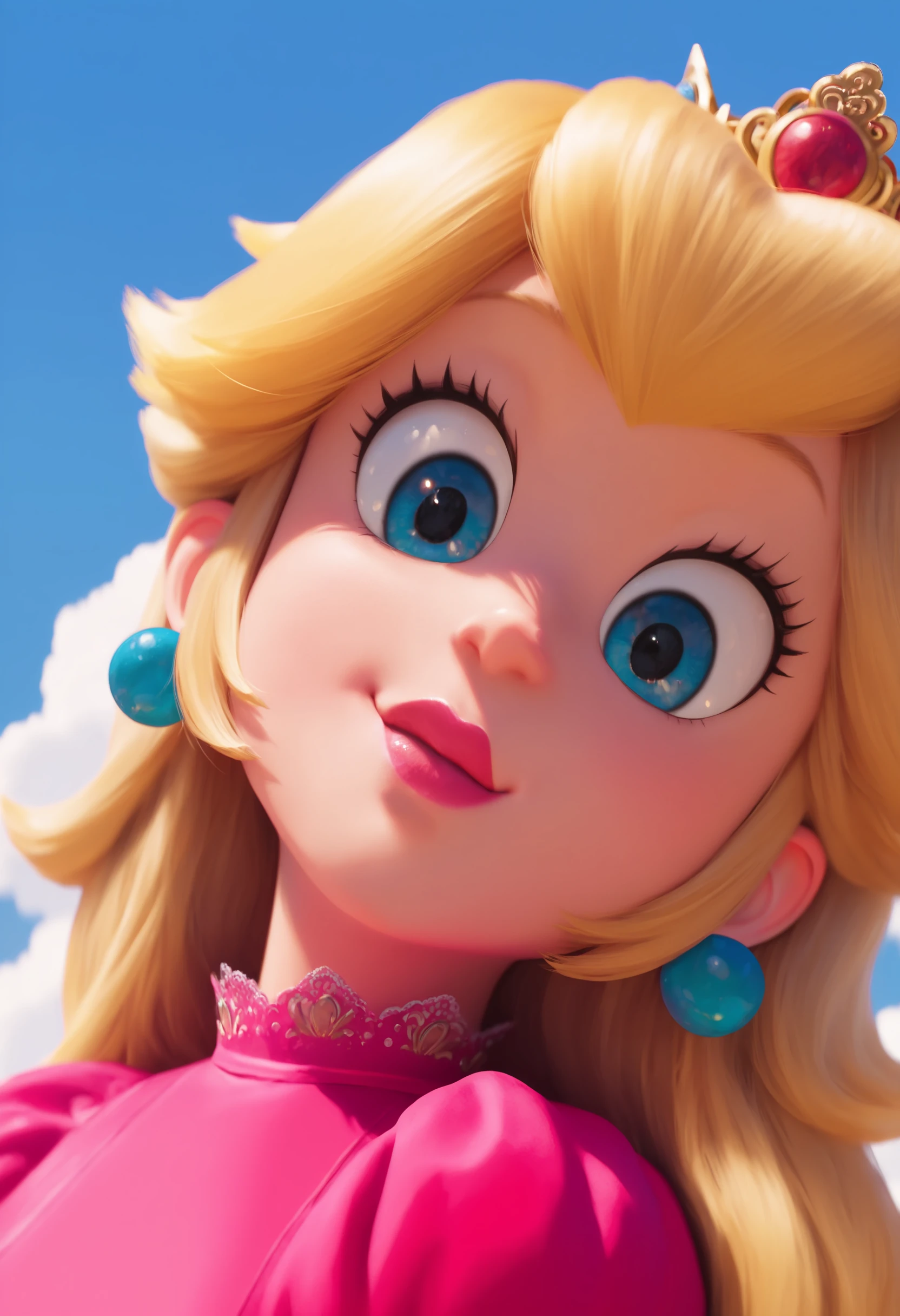 Pearly super mario movie style V1