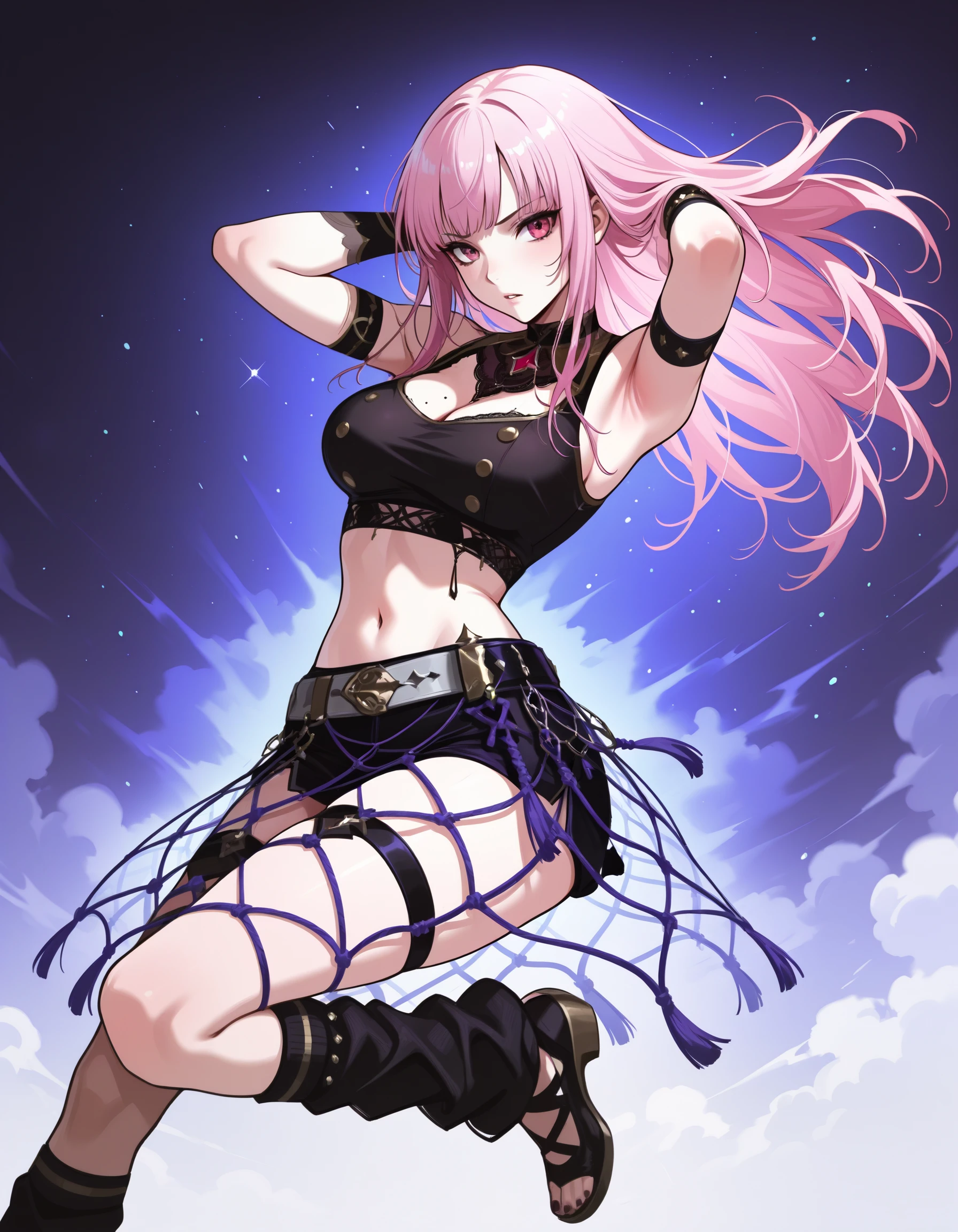 Rope Crinoline Punk Skirt illust