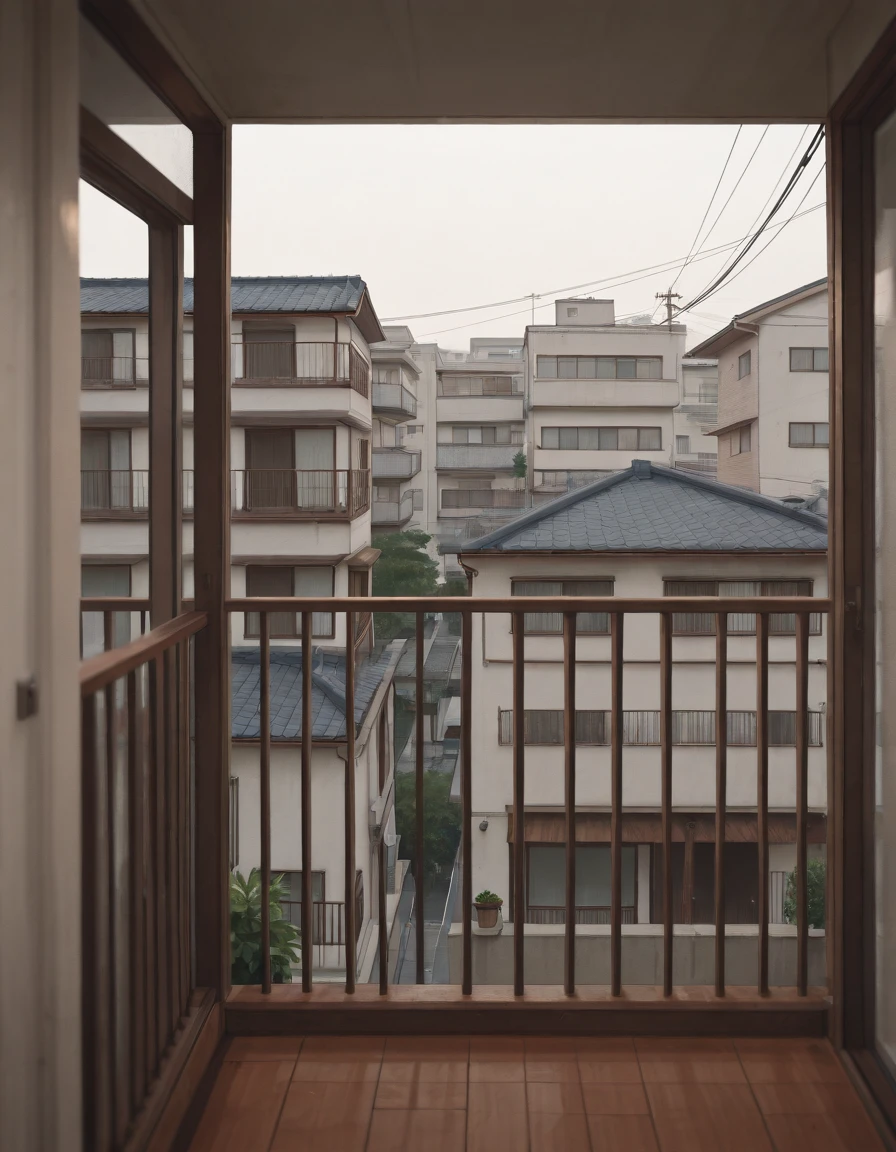 Japanese apartment balcony V1