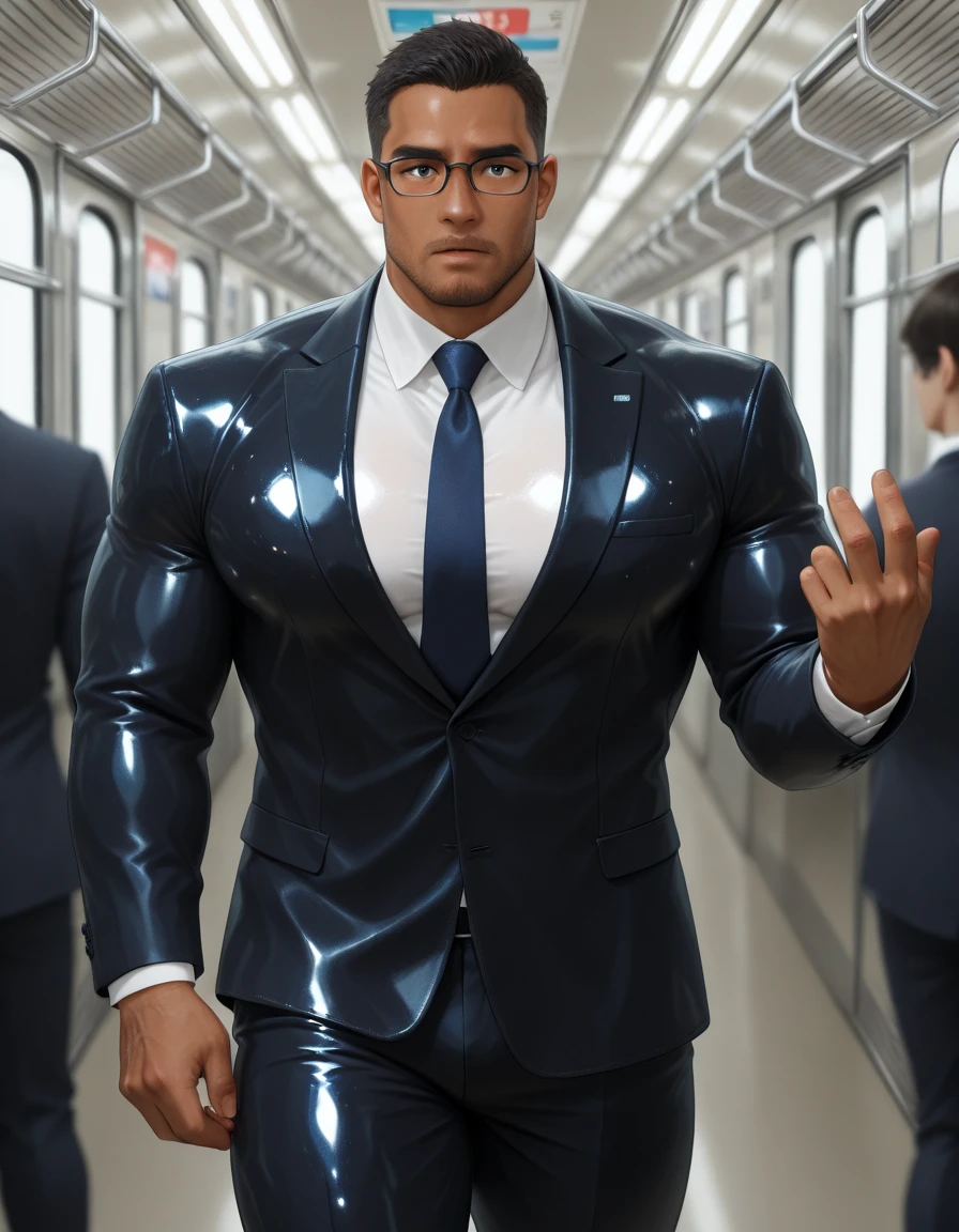 Shiny swim briefs V1