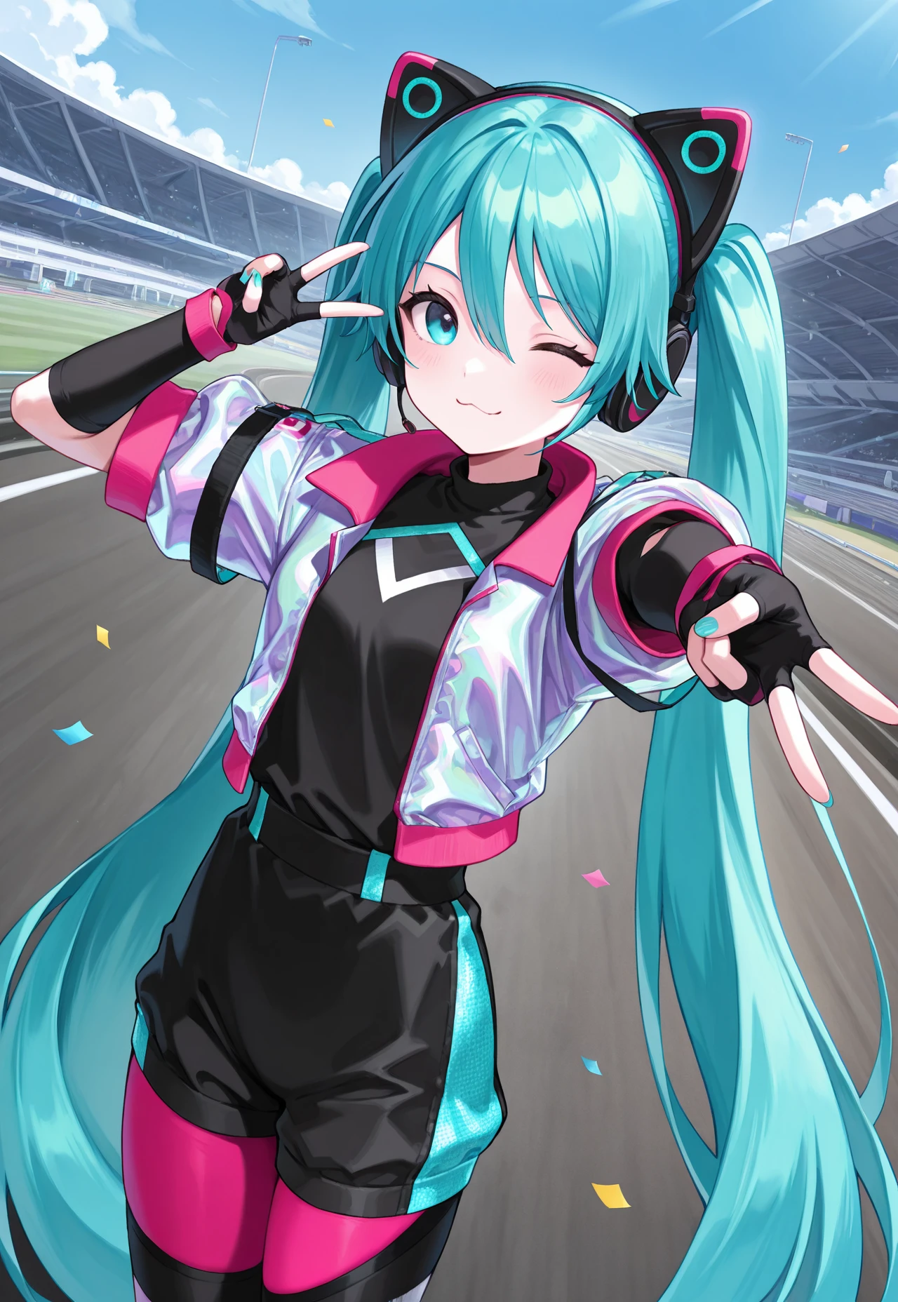 Hatsune Miku (Sonic Racing: CrossWorlds Outfit) Ver. 2 V1