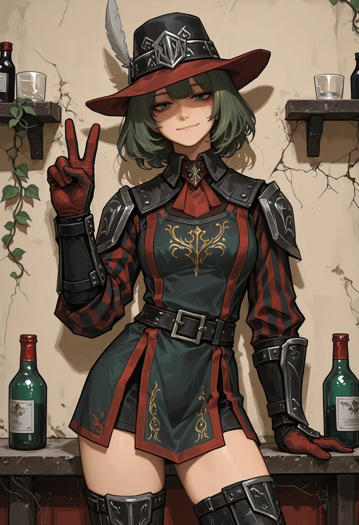 Red Mage - Duelist's Armor Set (Final Fantasy XI) V1