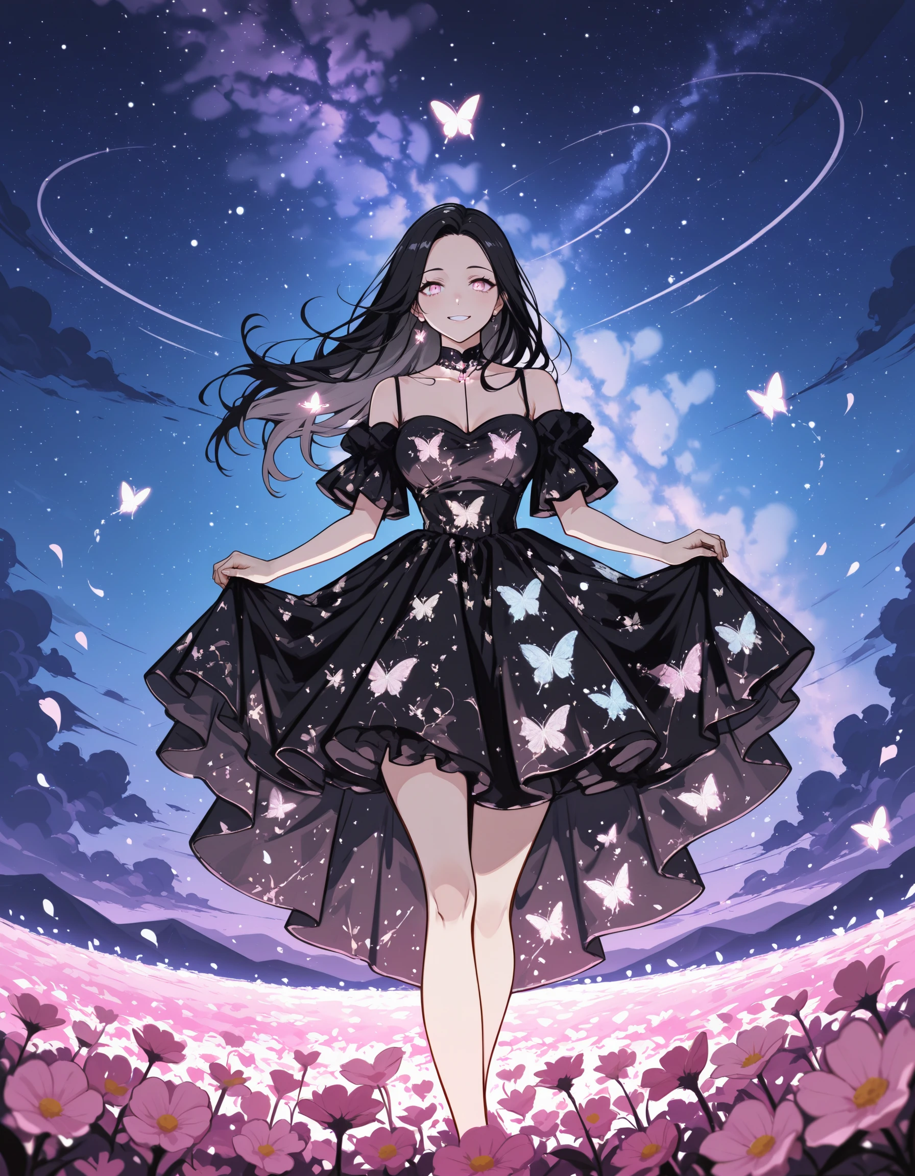 High-Low Butterfly Dress illust