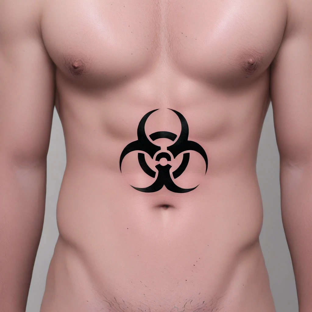 Biohazard symbol tattoo V1