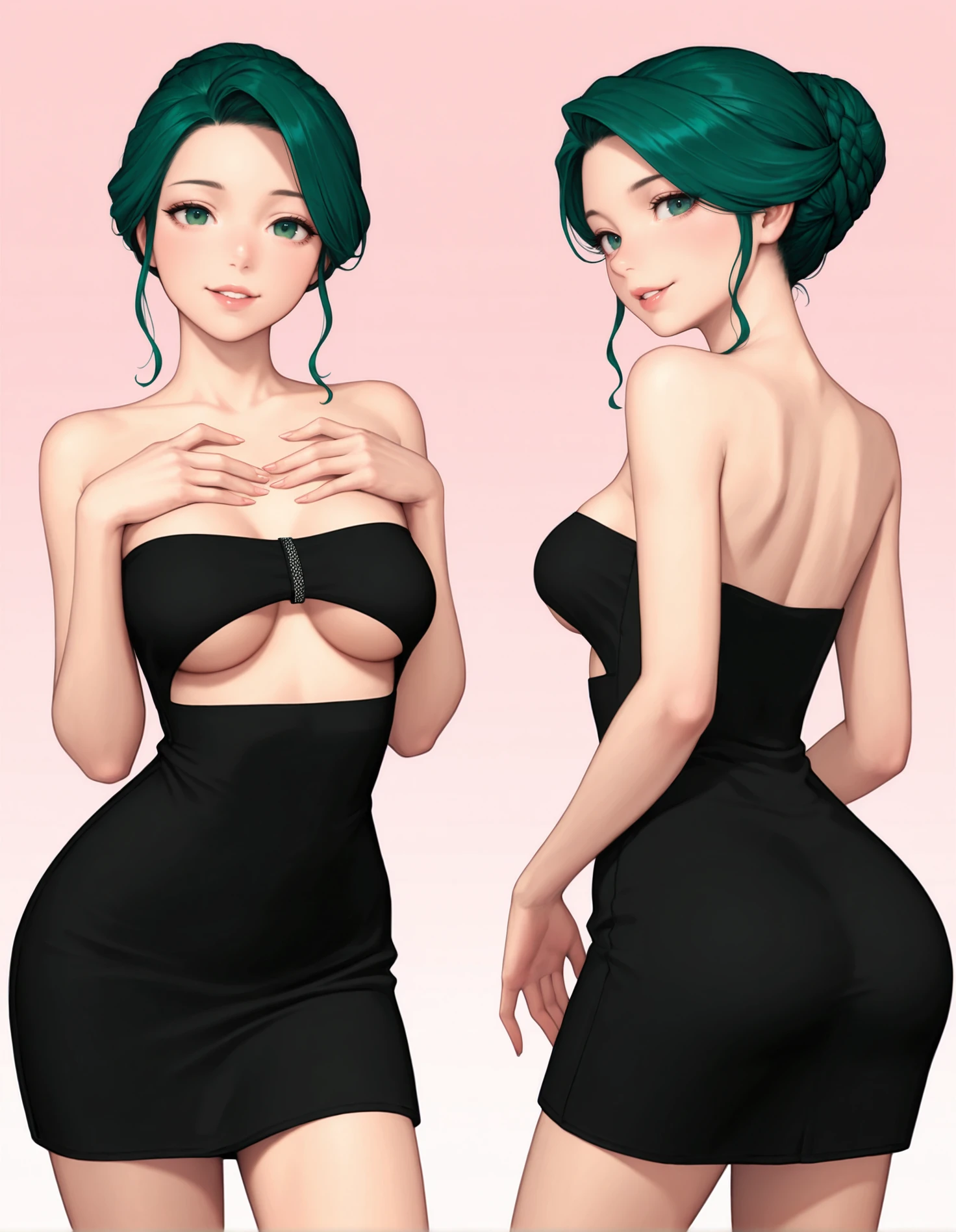 【COSTUME】Black  Cutout Dress v1.0