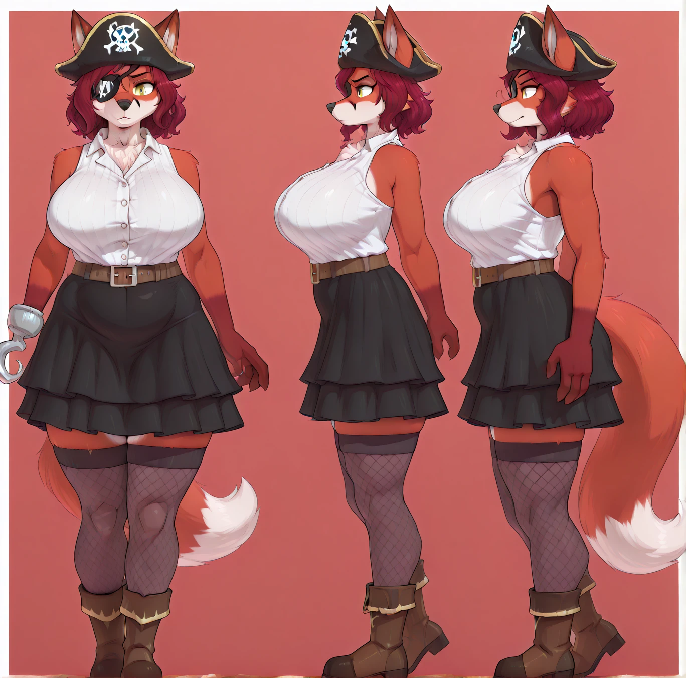 Female Foxy the Pirate (My own version - Fem Foxina) V1