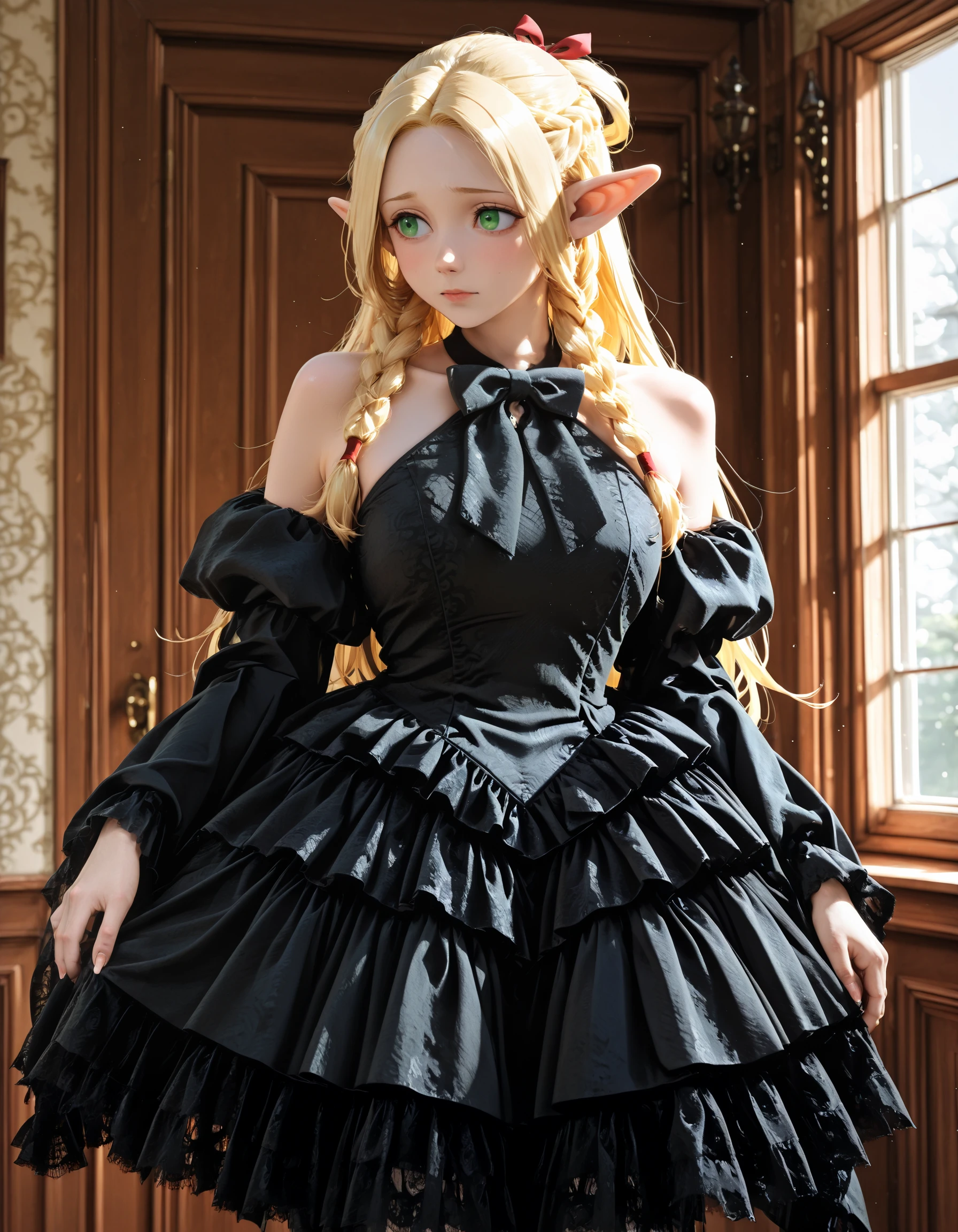 Snakeskin Texture Halterneck Gothic Dress