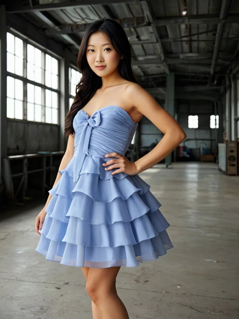 Blue Ruffle Dress - Pony Pony