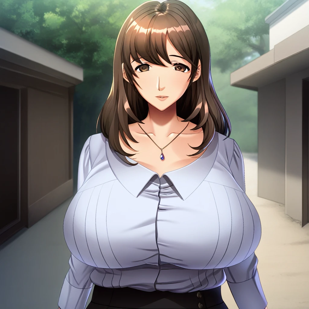 Sanae Teramari - Wakai Kyokon ni Ochiyuku Bijin Kyonyuuzuma v1.0