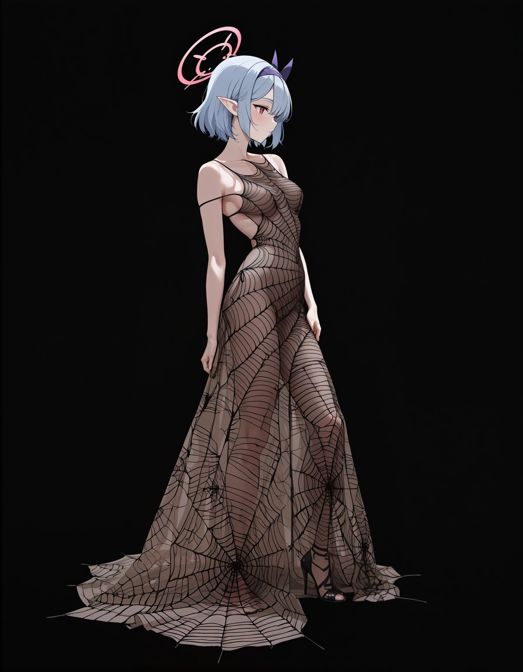 Sheer Spiderweb Gown illust