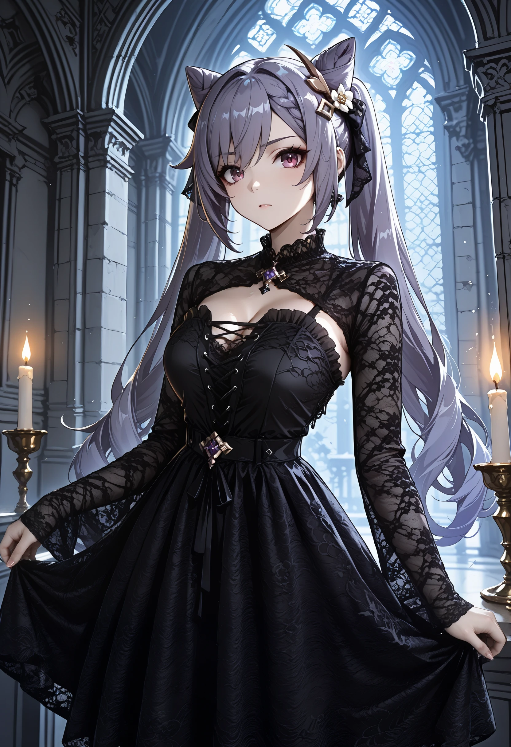 Lace Shrug Dress illust