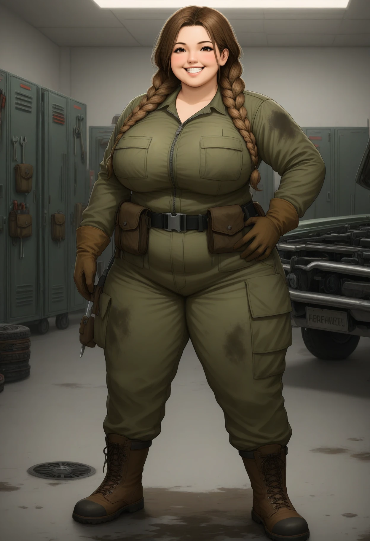 ぽっちゃりメカニック娘:OC/Chubby Mechanic Girl: Original Character +Style v1.0