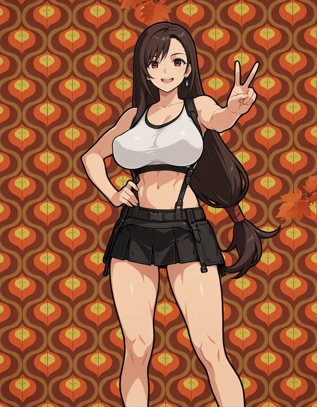 Retro/Midcentury Pattern Backdrops Warm-V1