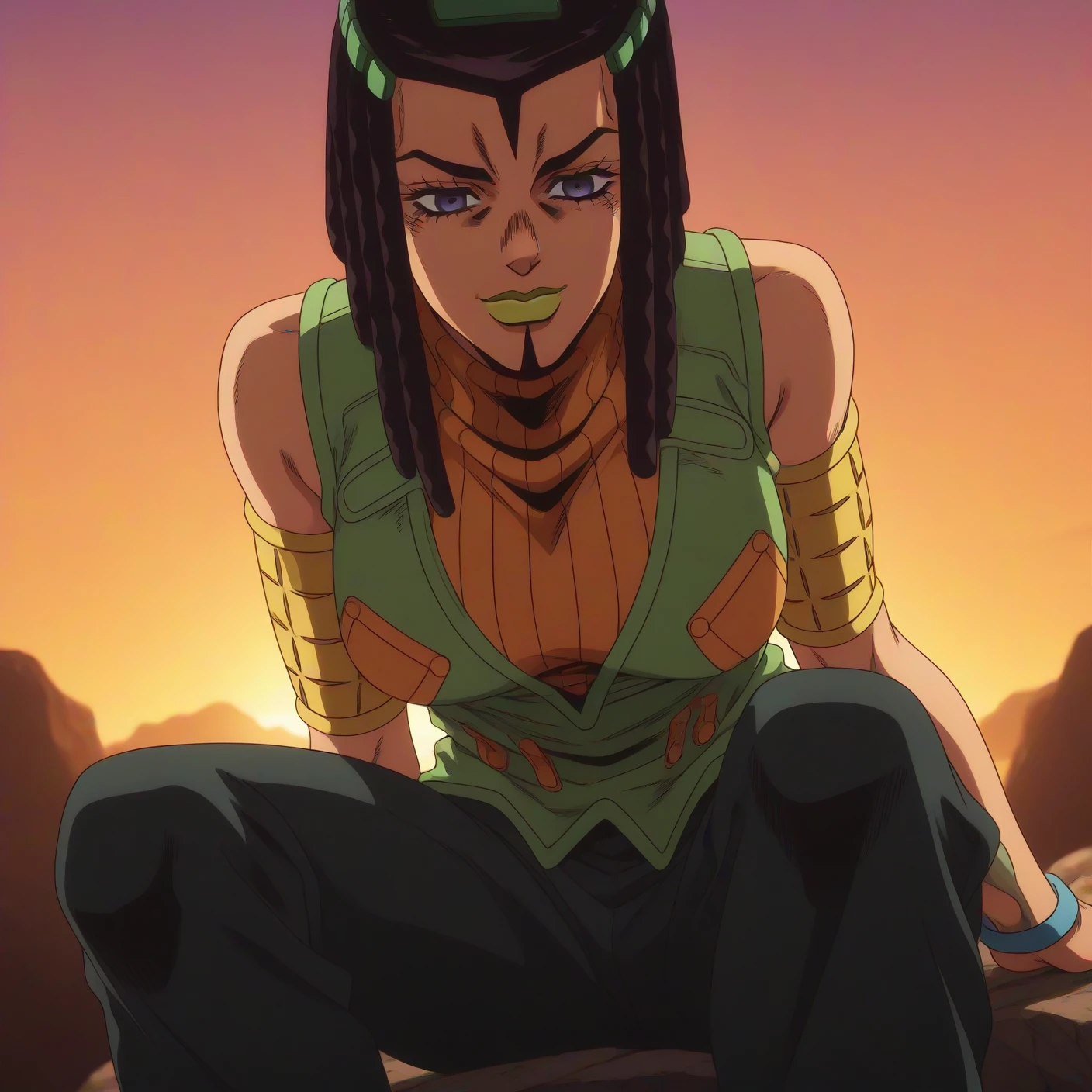 Ermes Costello - Lora (JoJo's Bizarres Adventure) Greenda_LR Ermes CostelloV1