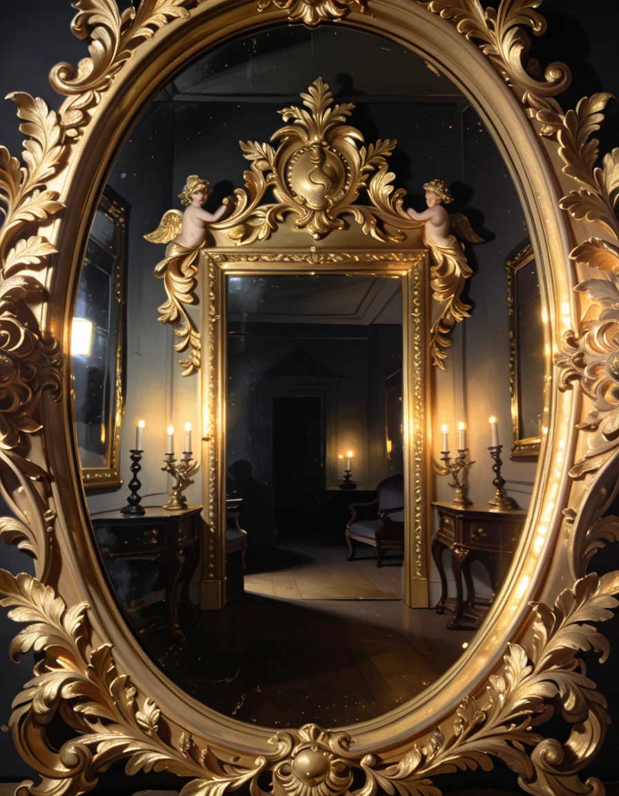 enormous ornate rococo mirror pony v1.0