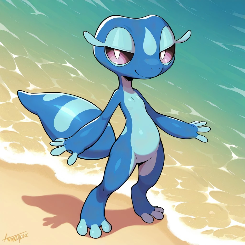 Anthro Gecqua [Pokemon Gen 10 starter] V1