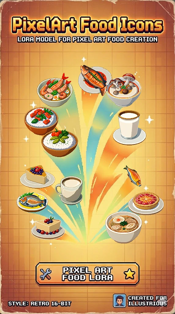 PixelArt Food Icons IL v1.0
