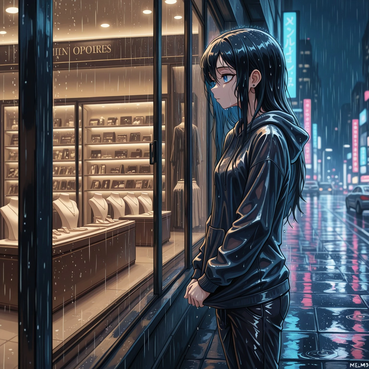 Two worlds melancholy (Mood art) V1