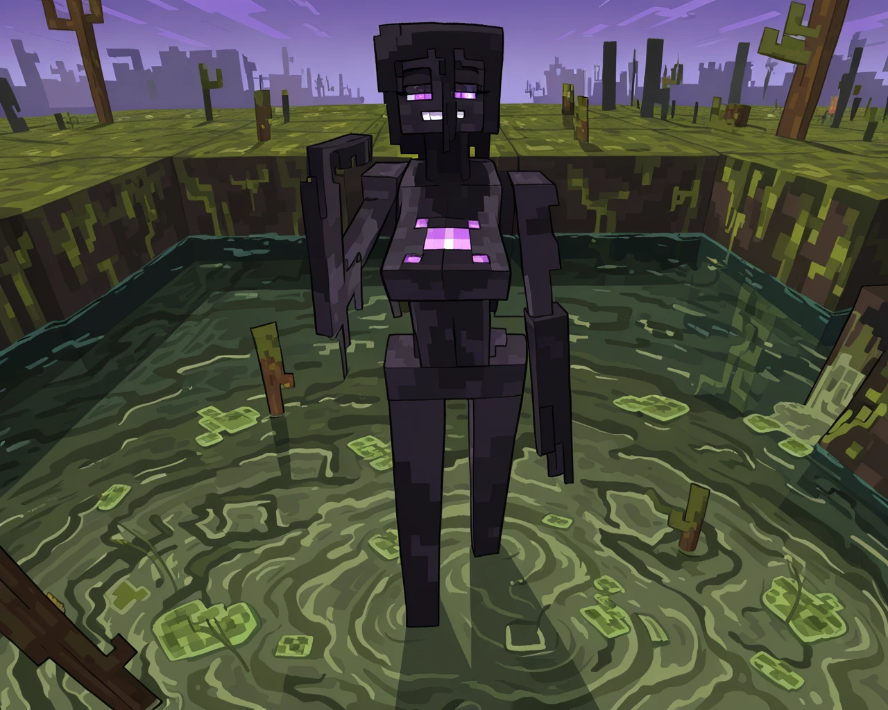 Minecraft Fanart Style - Illustrious LoRa v1.0