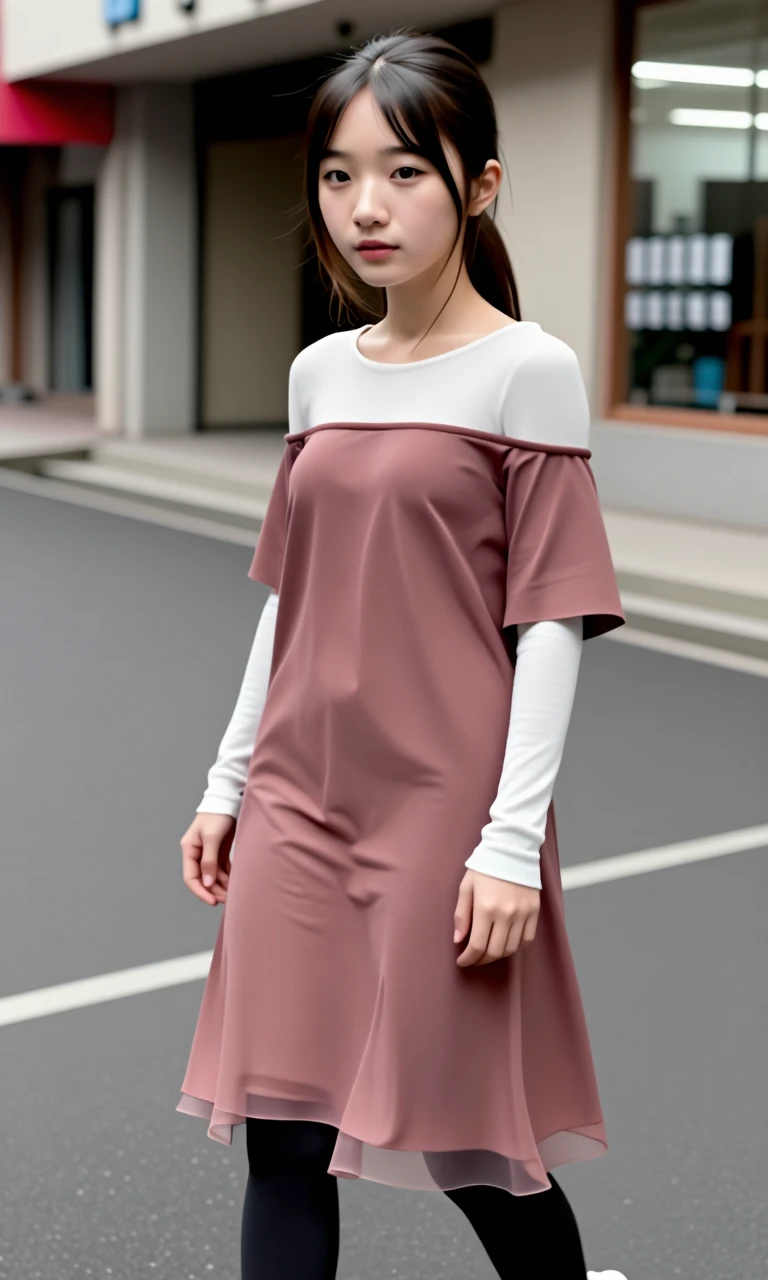 layered longline dress (realistic) ZIDT